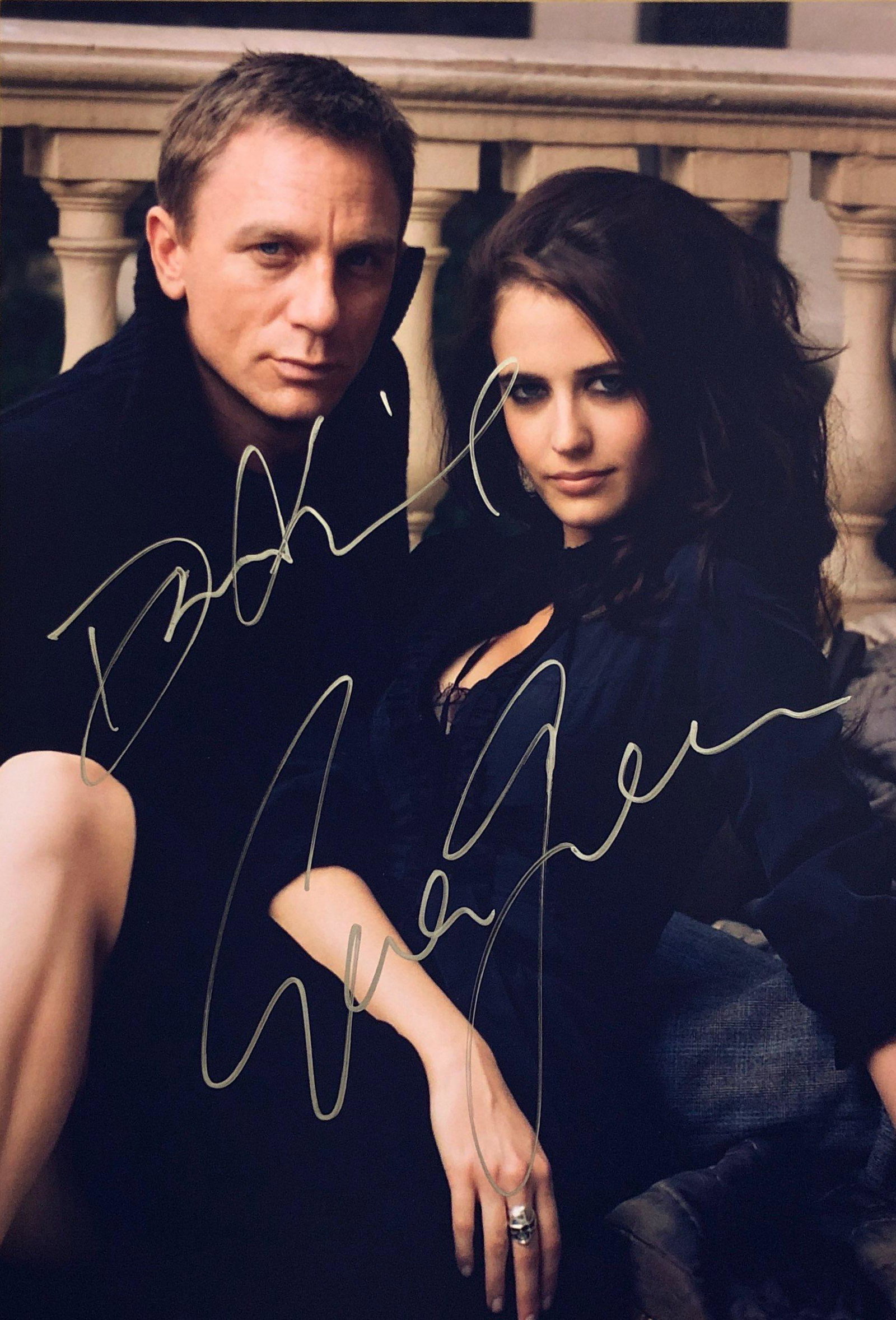 James Bond 007 Casino Royale Signed Photo: Autographed by:Daniel Craig, Eva GreenSize: 8" x 10"Authentication Code: PC38119Item is in great condition with no damage, unframed If image of documentation is not attached in the listing, the lot is