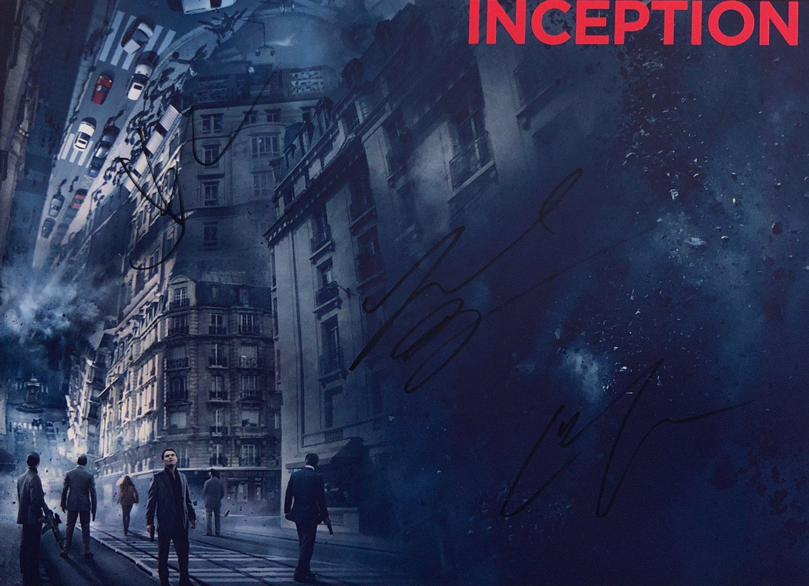 Inception Leonardo DiCaprio Signed Photo: Autographed by:Leonardo DiCaprio, Joseph Gordon-Levitt, Ellen PageSize: 8" x 10"Authentication Code: PC38199Item is in great condition with no damage, unframed If image of documentation is not attache