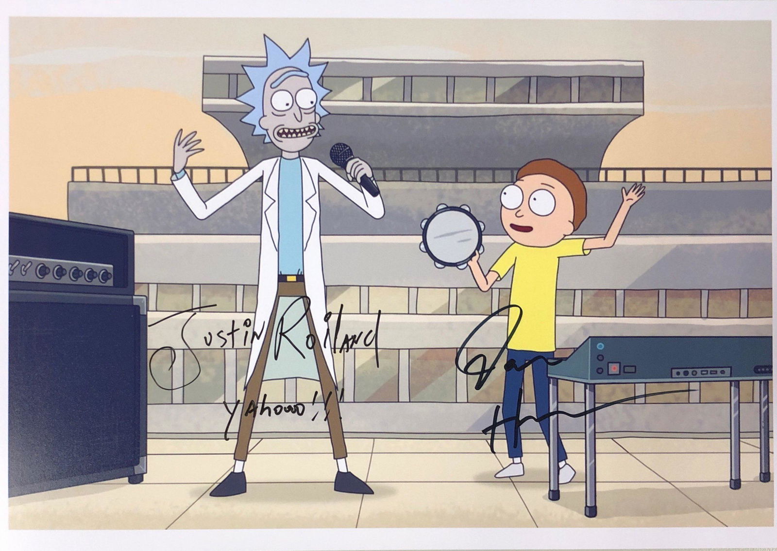 Rick n Morty Justin Roiland Signed Photo: Autographed by:Dan Harmon, Justin RoilandSize: 8" x 10"Authentication Code: PC25346Item is in great condition with no damage, unframed If image of documentation is not attached in the listing, the lot