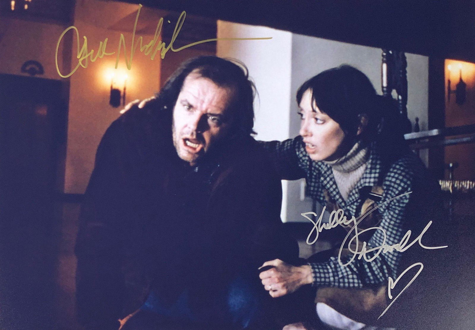 Shining Shelley Duvall Signed Photo: Autographed by:Shelley Duvall, Jack NicholsonSize: 8" x 10"Authentication Code: PC25426Item is in great condition with no damage, unframed If image of documentation is not attached in the listing, the
