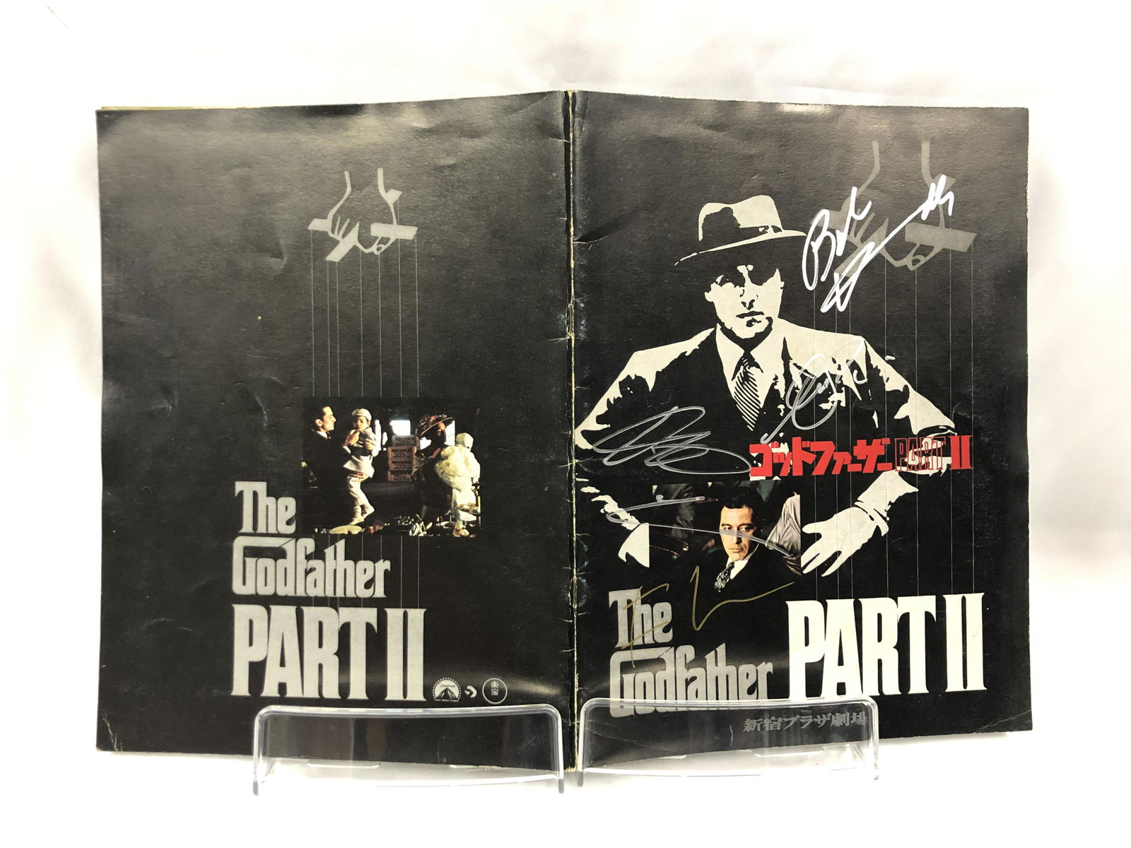 Godfather Signed Picture Book: Autographed by:Francis Ford Coppola, Al Pacino, Robert Duvall, Diane KeatonAuthentication Code: MP32585Item is in great condition with no damage, unframed If image of documentation is not attached in