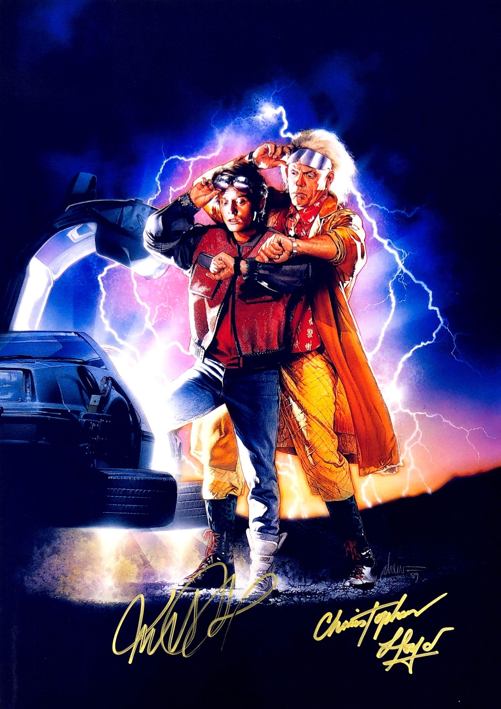 Christopher Lloyd Autograph Signed Back to Future Photo: Category: Autograph Photo CollectiblesSize: Width 8 inches x Height 10 inchesAutograph Includes: Christopher Lloyd, Michael J FoxItem is in great condition with no damage, unframedIf image of document