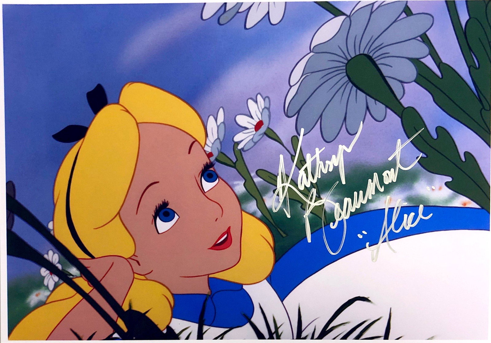 Kathryn Beaumont Autograph Signed Alice in Wonderland: Category: Autograph Photo CollectiblesSize: Width 8 inches x Height 10 inchesAutograph Includes: Kathryn BeaumontItem is in great condition with no damage, unframedIf image of documentation is not att