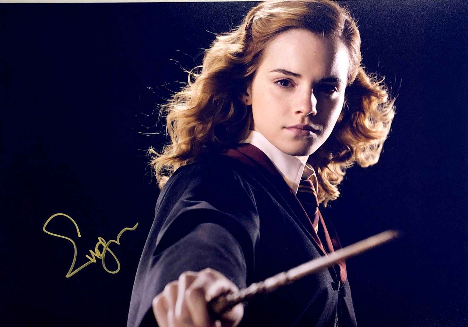 Emma Watson Autograph Signed Harry Potter Photo: Category: Autograph Photo CollectiblesSize: Width 8 inches x Height 10 inchesAutograph Includes: Emma WatsonItem is in great condition with no damage, unframedIf image of documentation is not attached