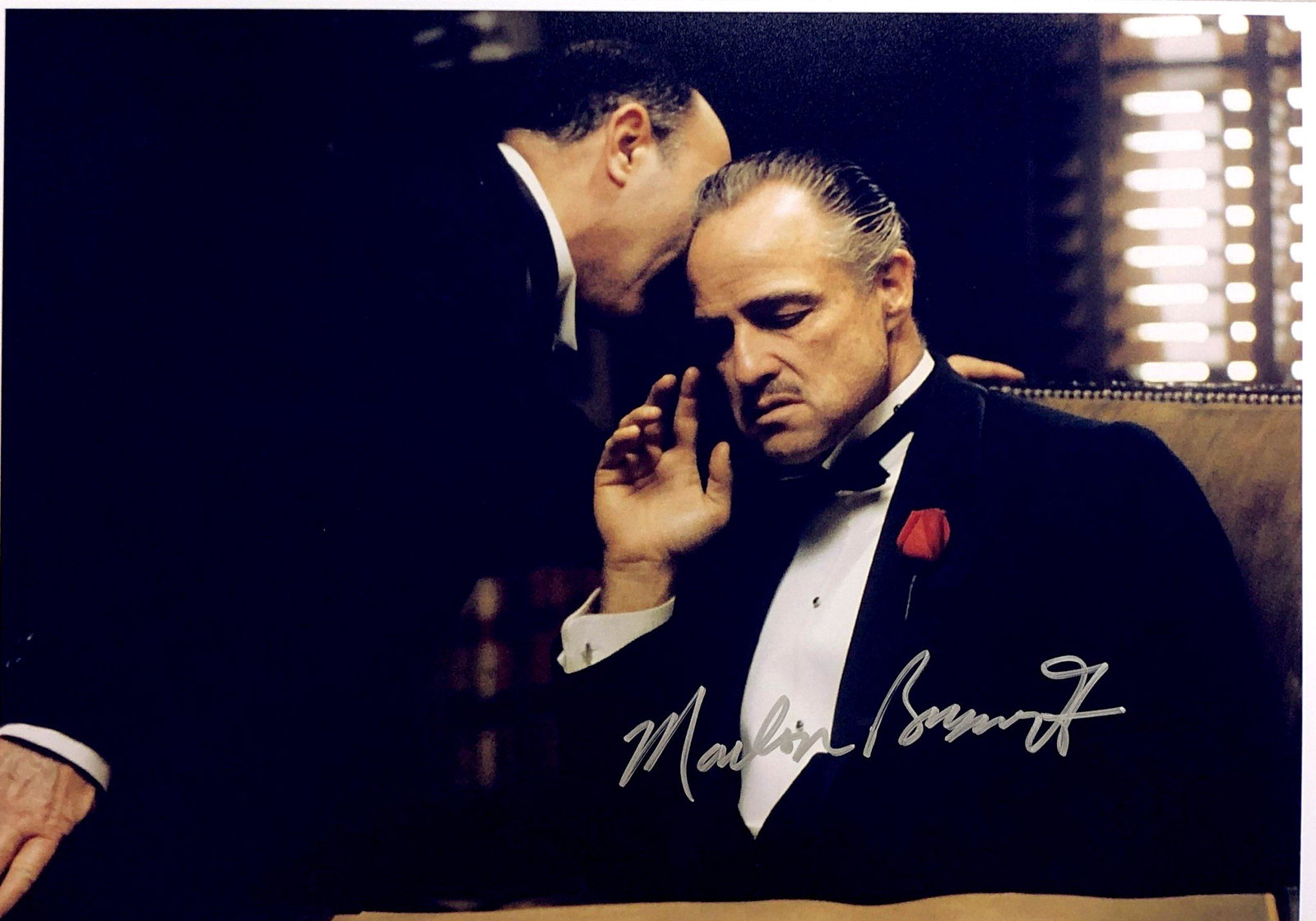 Marlon Brando Autograph Signed Godfather Photo: Category: Autograph Photo CollectiblesSize: Width 8 inches x Height 10 inchesAutograph Includes: Marlon BrandoItem is in great condition with no damage, unframedIf image of documentation is not attach