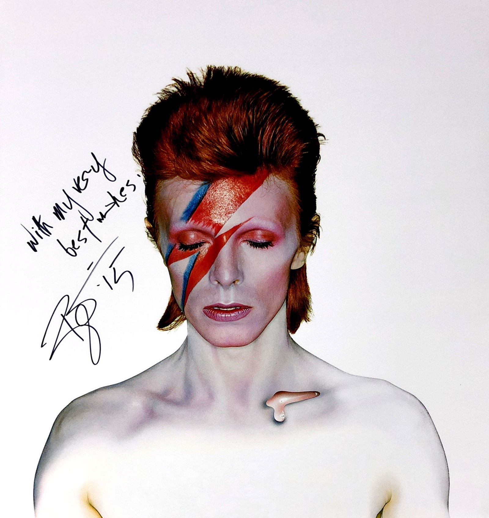 David Bowie Autograph Signed Poster: Category: Autograph Photo CollectiblesSize: Width 16 inches x Height 23 inchesAutograph Includes: David BowieItem is in great condition with no damage, unframedIf image of documentation is attached in