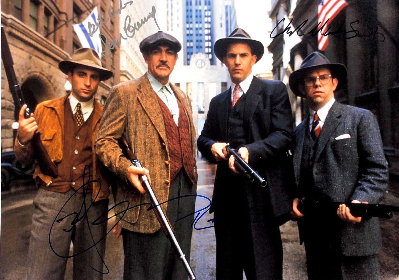 Andy Garcia Sean Connery Autograph Signed Untouchables: Category: Autograph CollectiblesSize: Width 16 inches x Height 11 inchesAutograph Includes: Sean Connery, Kevin Costner, Charles Martin Smith, Andy GarciaItem is in great condition with no damage, unf