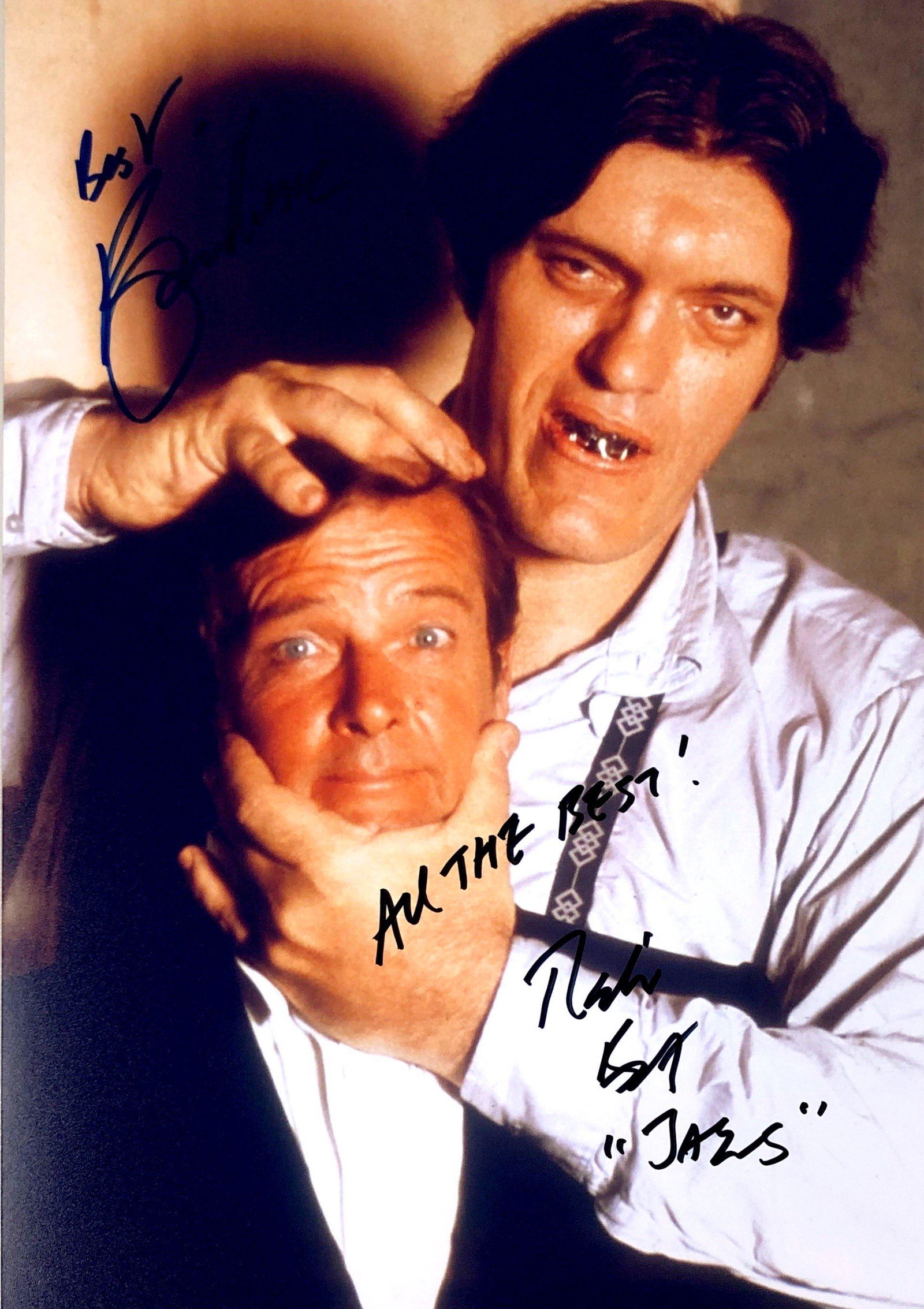 Roger Moore Autograph Signed James Bond 007 Photo: Category: Autograph CollectiblesSize: Width 8 inches x Height 10 inchesAutograph Includes: Roger Moore, Richard KielItem is in great condition with no damage, unframedIf image of documentation is atta