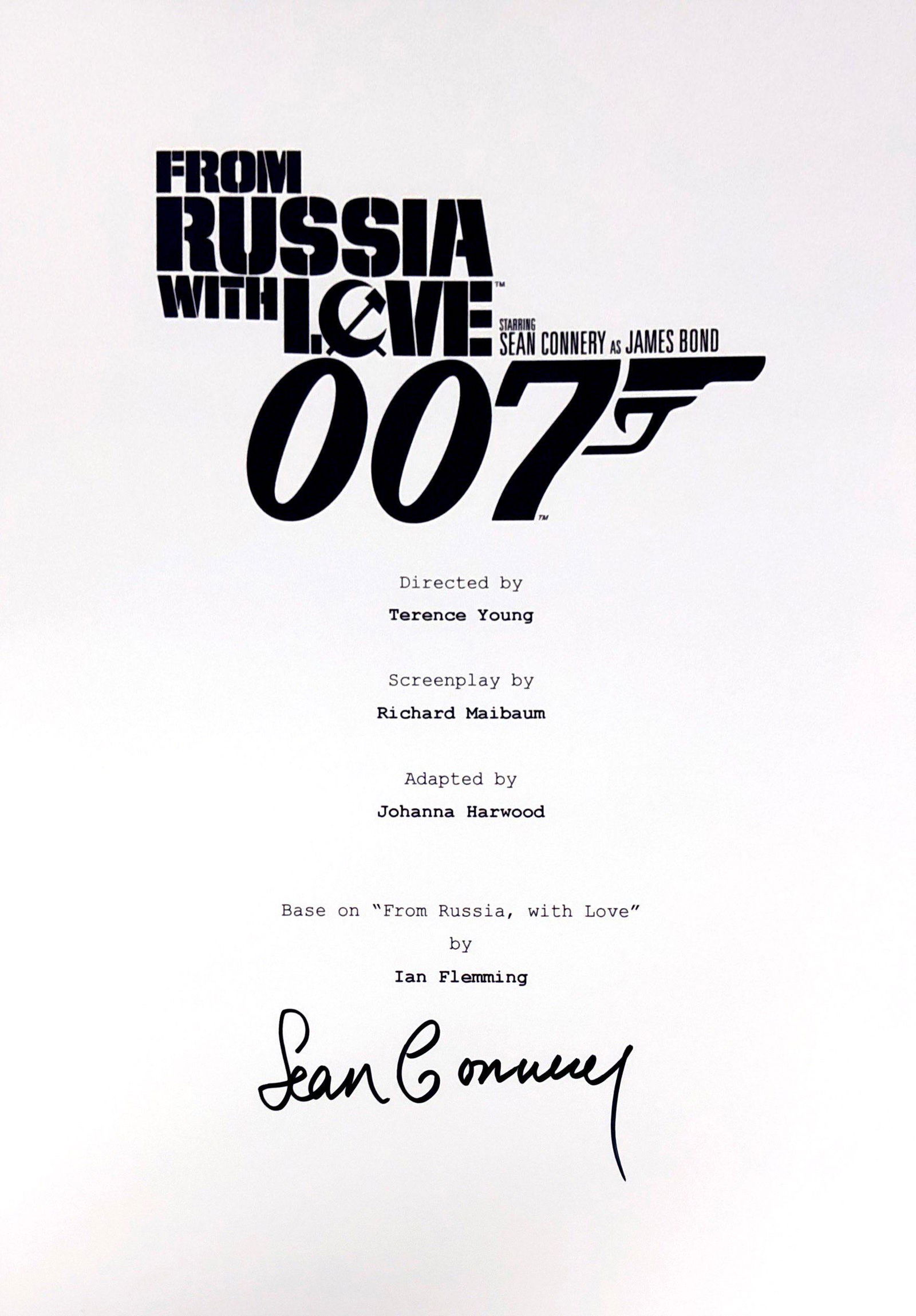 Sean Connery Autograph Signed James Bond 007 Script: Category: Autograph CollectiblesSize: Width 8 inches x Height 10 inchesAutograph Includes: Sean ConneryItem is in great condition with no damage, unframedIf image of documentation is attached in the l