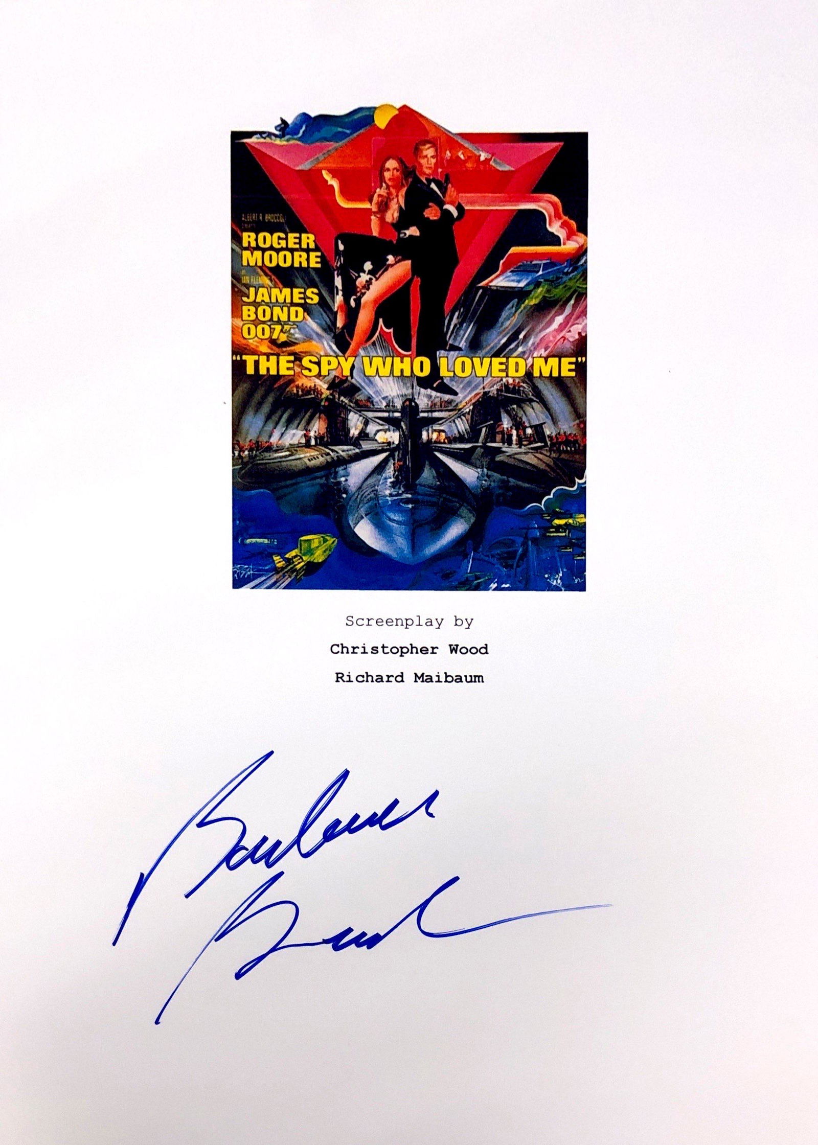 Barbara Bach Autograph Signed James Bond 007 Script: Category: Autograph CollectiblesSize: Width 8 inches x Height 10 inchesAutograph Includes: Barbara BachItem is in great condition with no damage, unframedIf image of documentation is attached in the l