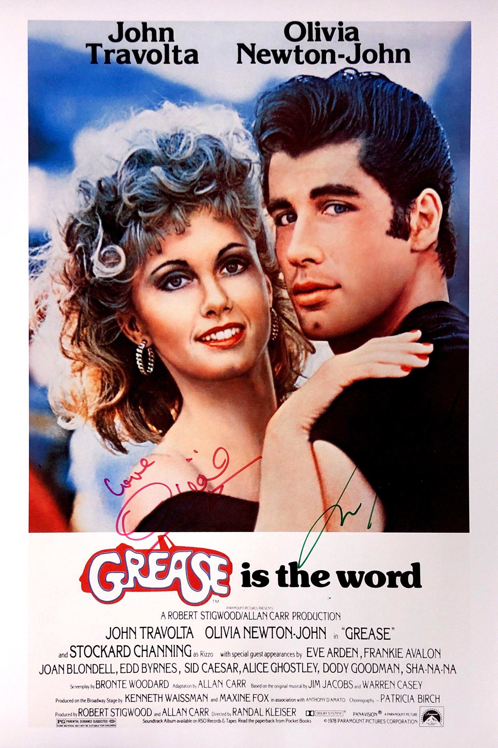 John Travolta Olivia Newton John Autograph Signed: Category: Autograph CollectiblesSize: Width 16 inches x Height 11 inchesAutograph Includes: John Travolta, Olivia Newton JohnItem is in great condition with no damage, unframedIf image of documentatio