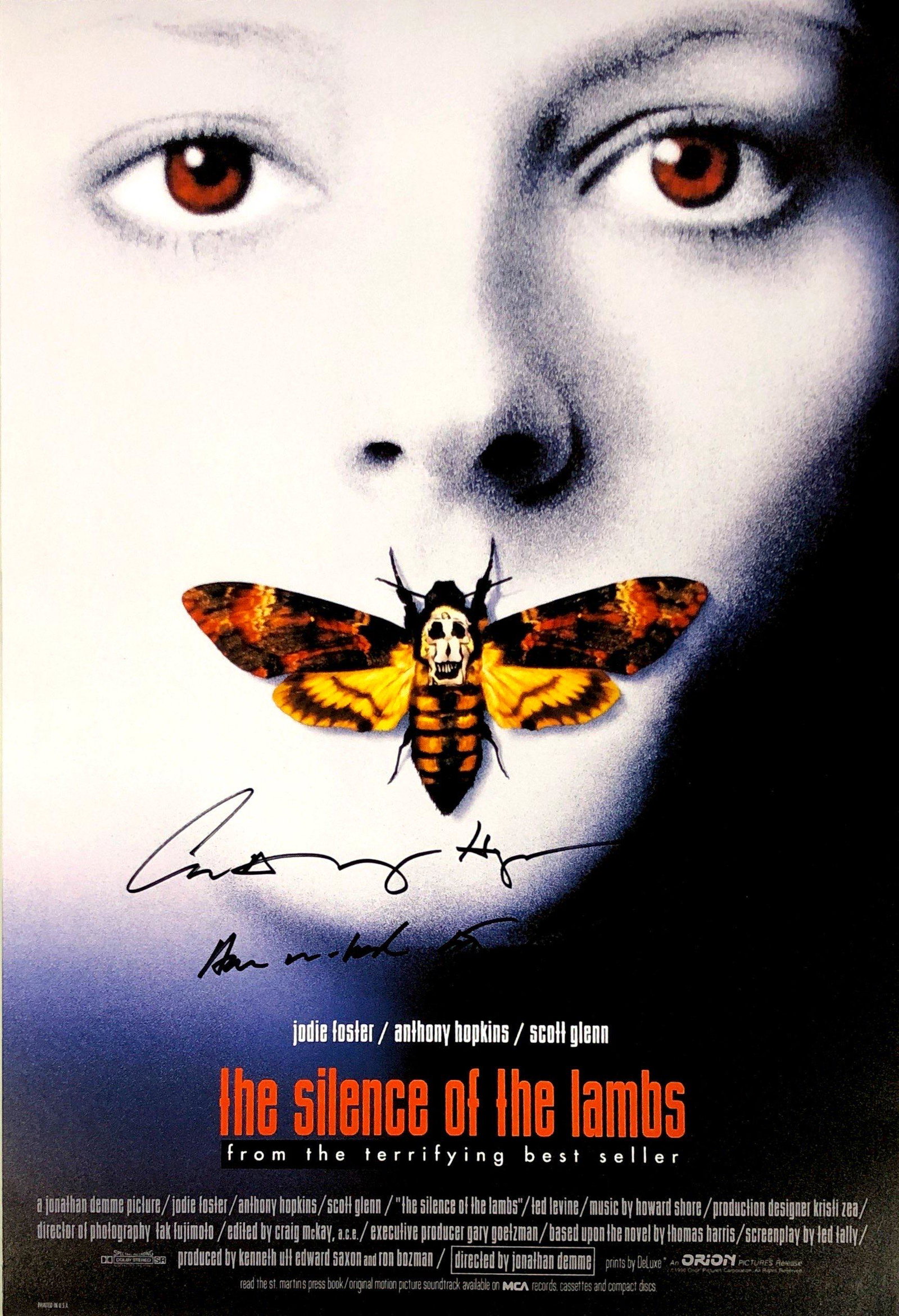Anthony Hopkins Autograph Signed Silence of the Lambs: Category: Autograph CollectiblesSize: Width 16 inches x Height 11 inchesAutograph Includes: Anthony HopkinsItem is in great condition with no damage, unframedIf image of documentation is attached in t
