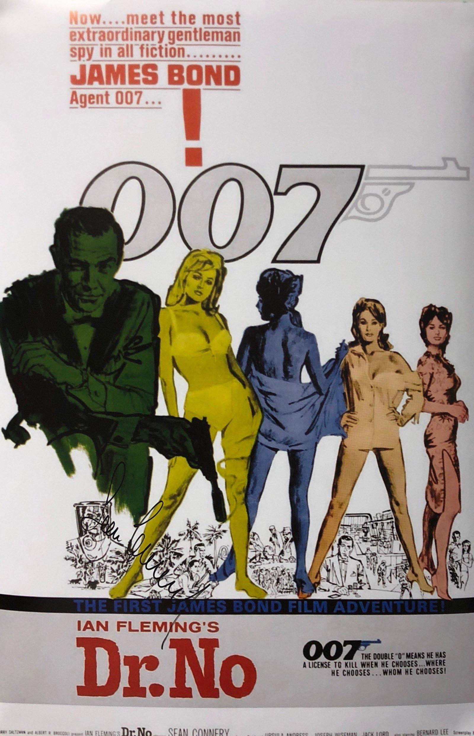Sean Connery Autograph Signed James Bond 007 Poster: Category: Autograph CollectiblesSize: Width 24 inches x Height 36 inchesAutograph Includes: Sean ConneryItem is in great condition with no damage, unframedIf image of documentation is attached in the