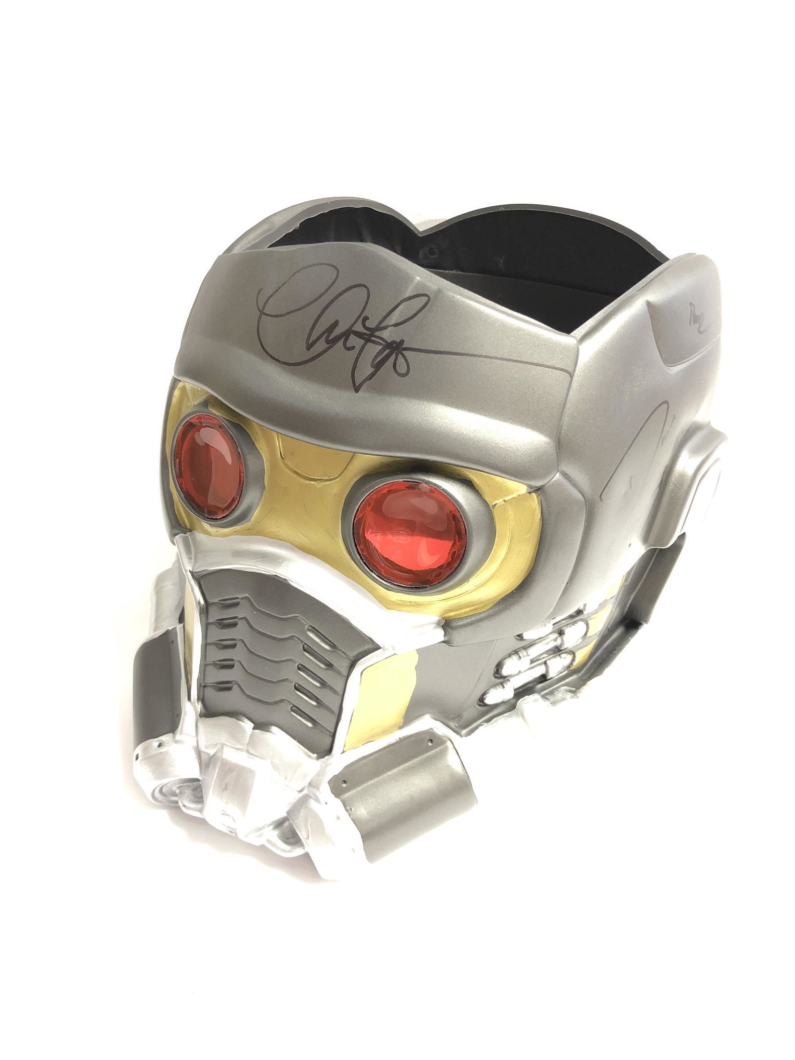 Chris Pratt Autograph Signed Guandians of Galaxy Mask: Category: Autograph CollectiblesAutograph Includes: Chris Pratt, Zoe Saldana, Michael Rooker, Dave Bautista, Bradley Cooper, Vin Diesel, Pom Klementieff, Karen Gillan, James GunnItem is in great condi