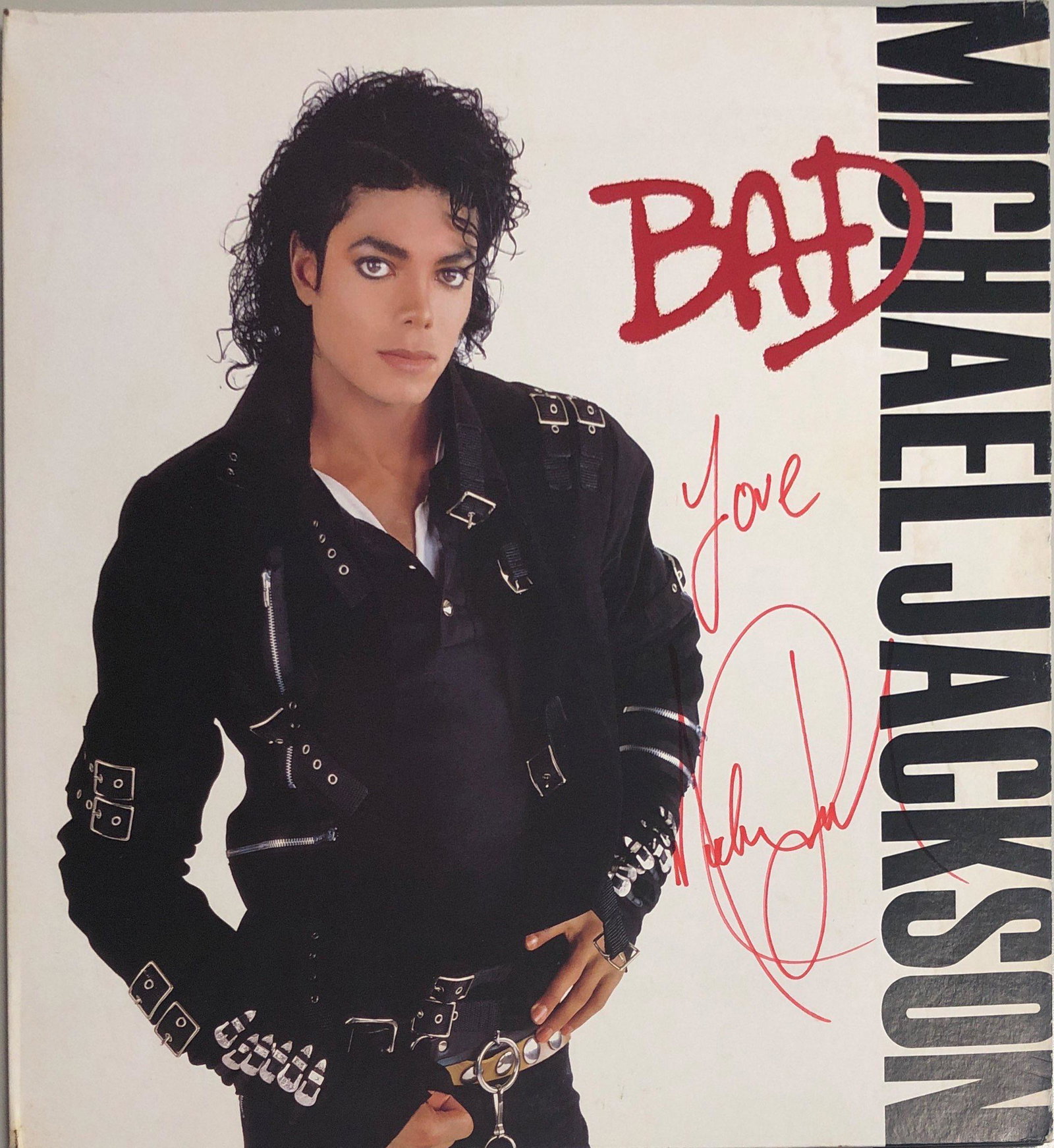 Michael Jackson Autograph Signed Bad Vinyl: Category: Autograph CollectiblesAutograph Includes: Michael JacksonItem is in great condition with no damage, unframedIf image of documentation is attached in the listing, the lot is sold with documen