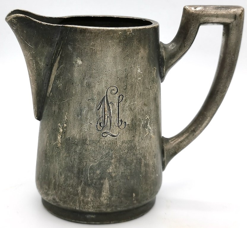 LAH LSSAH Leibstandarte SS Adolf Hitler SILVERWARE CUP: VERY RARE silverware milk cup with the LAH logo engraved on it. maker marks on the bottom. patina shows it's not a modern engrave, 100% original and very nice SS item to add to your collection! The 1s