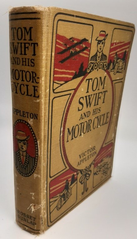 1910 OLD BOOK TOM SWIFT & HIS MOTORCYCLE HARLEY INDIAN: OLD BOON IN VERY GOOD CONDITION, 1910. HARDCOVER.