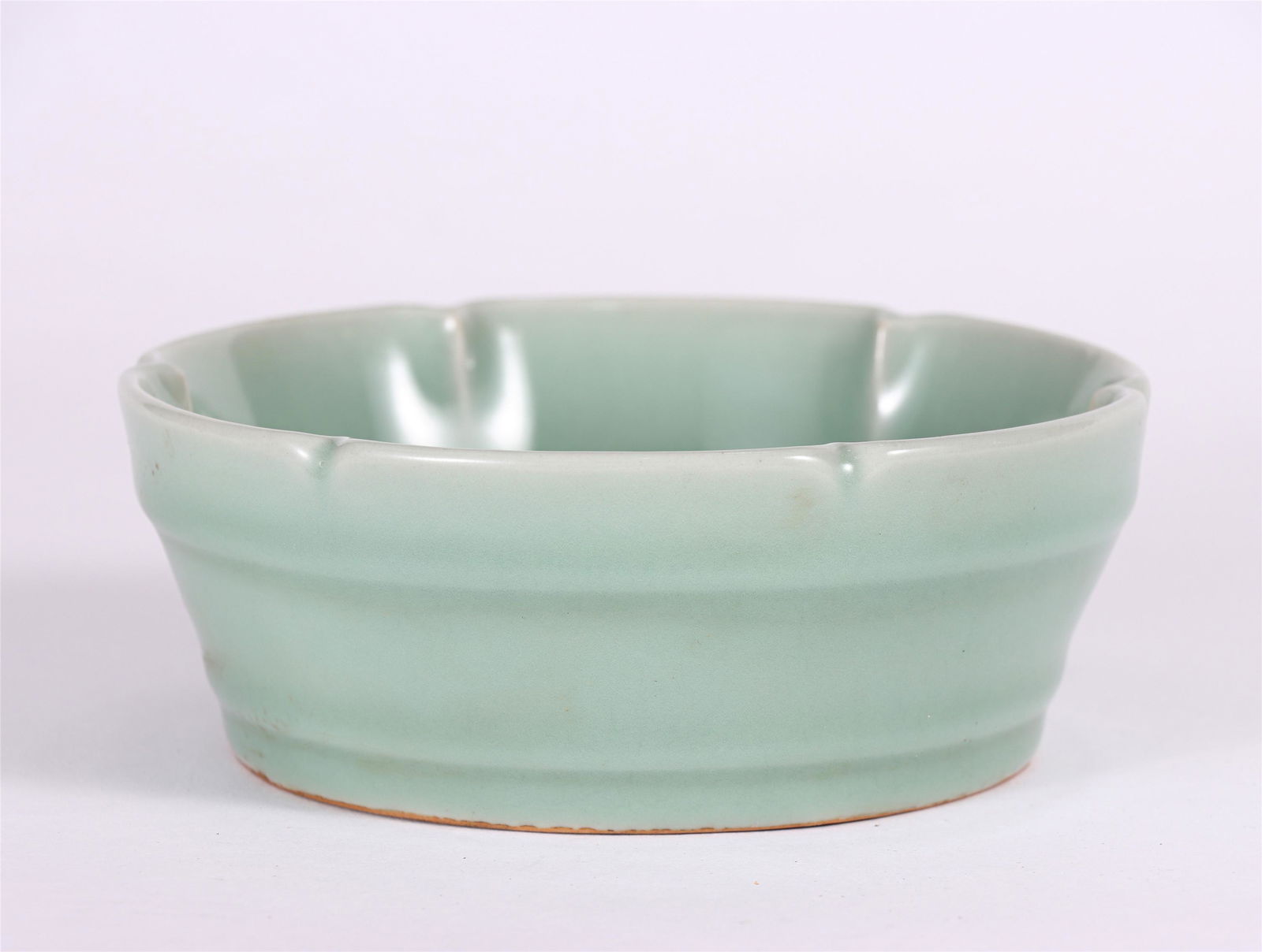 A CHINESE CELADON GLAZE PORCELAIN BRUSH WASHER (1 of 6)