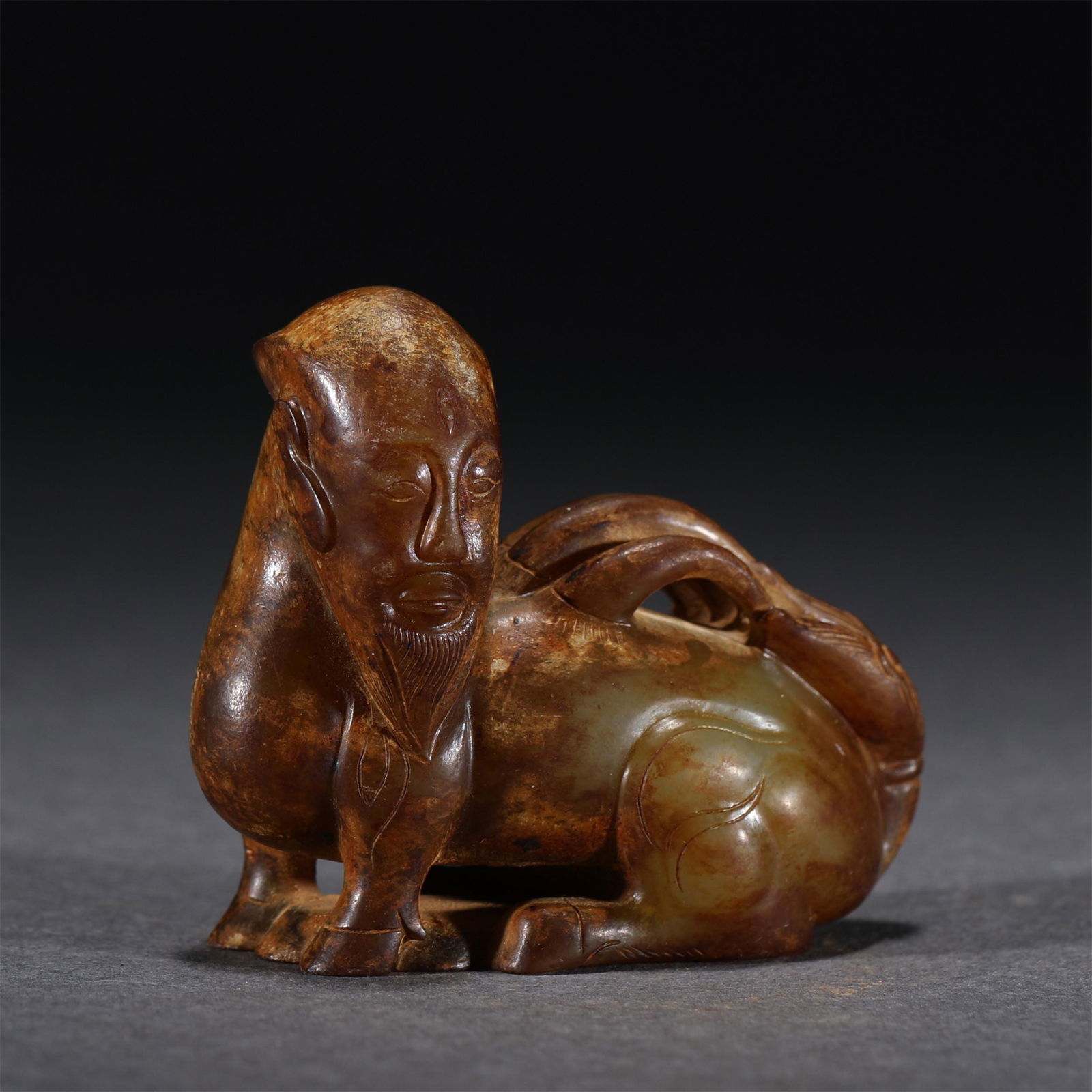 A CHINESE JADE BEAST ORNAMENTS (1 of 8)
