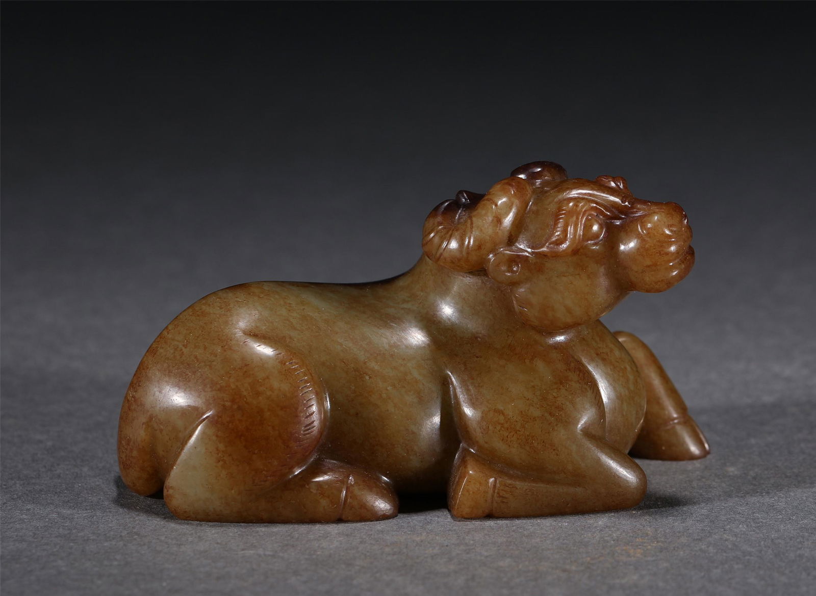 A CHINESE JADE CATTLE ORNAMENTS (1 of 7)