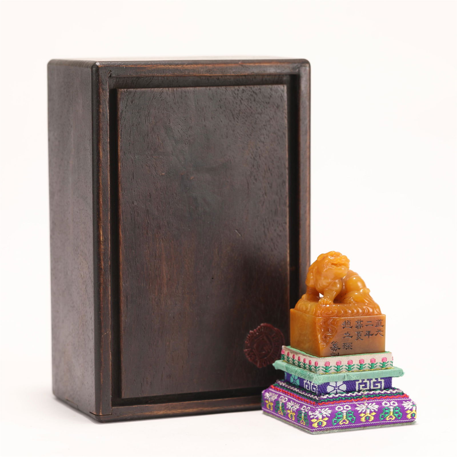 A CHINESE SOAPSTONE SEAL (1 of 9)