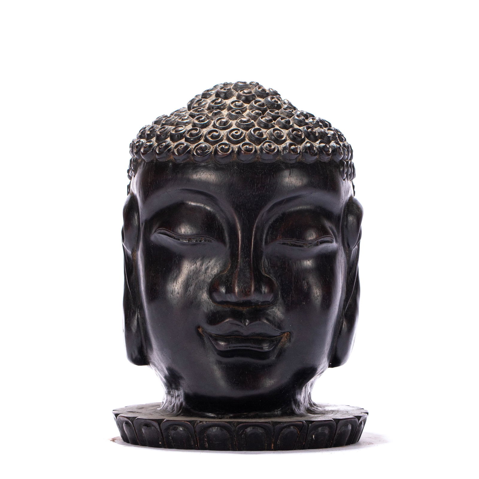 A CHINESE ZITAN WOODEN BUDDHA TOP (1 of 10)