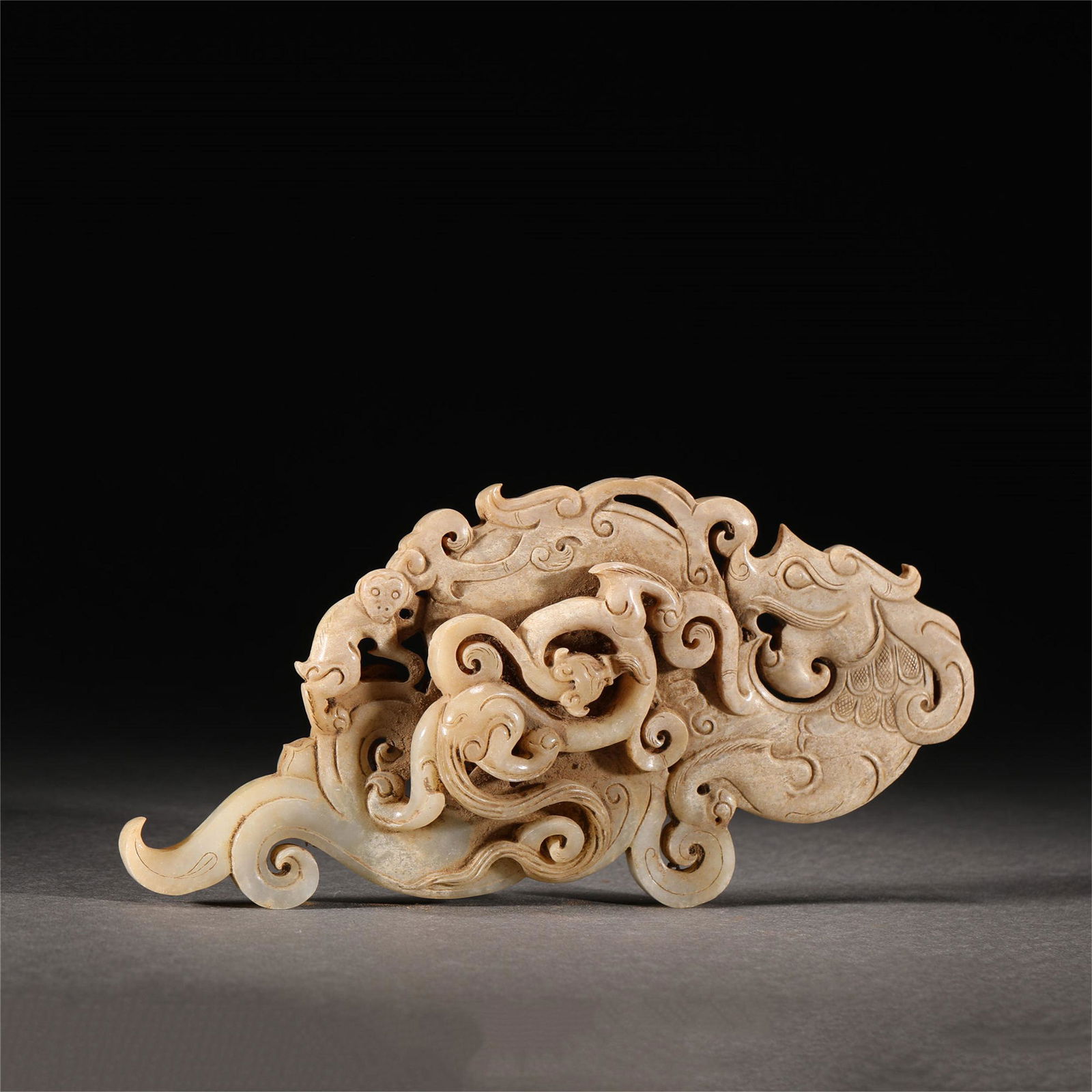 A CHINESE JADE BI ORNAMENTS (1 of 9)