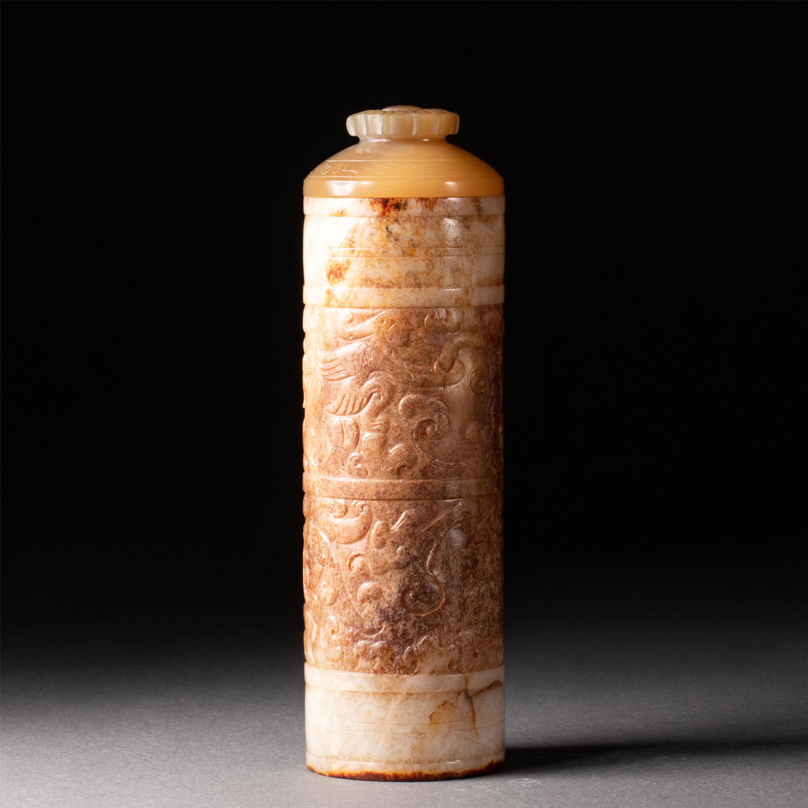 A CHINESE JADE BRUSH POT (1 of 10)