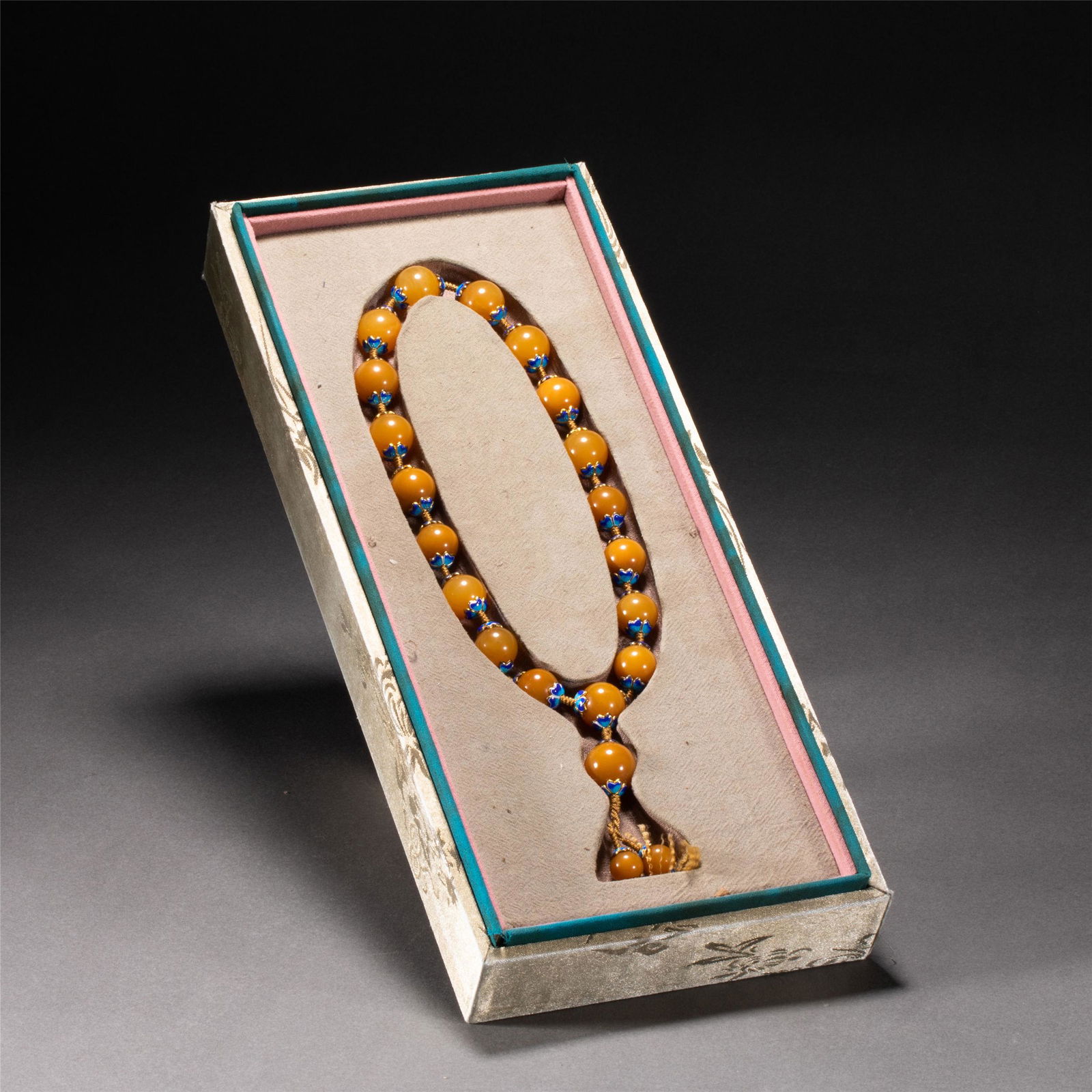 A CHINESE SOAPSTONE PRAYERS BEADS (1 of 9)