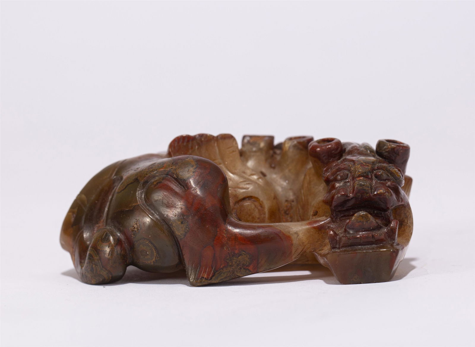 A CHINESE JADE BEAST ORNAMENTS (1 of 9)