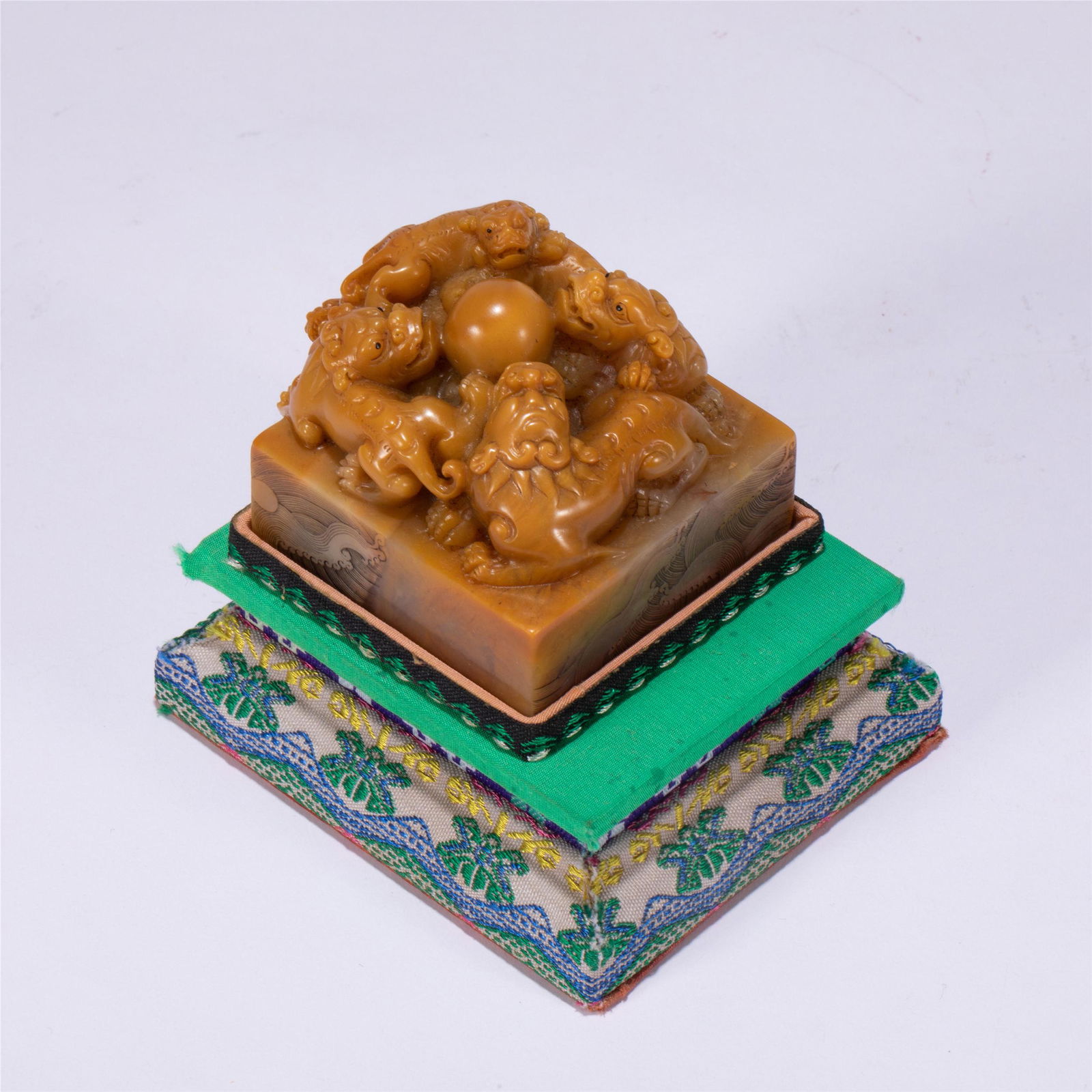 A CHINESE SOAPSTONE SEAL (1 of 11)