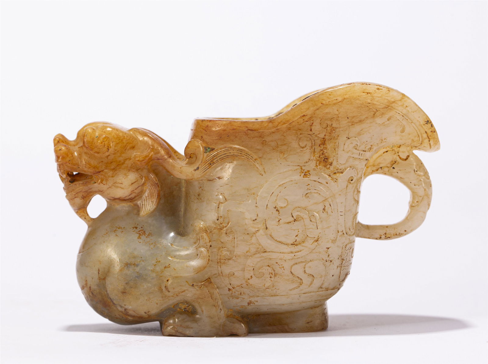 A CHINESE JADE BEAST CUP (1 of 9)