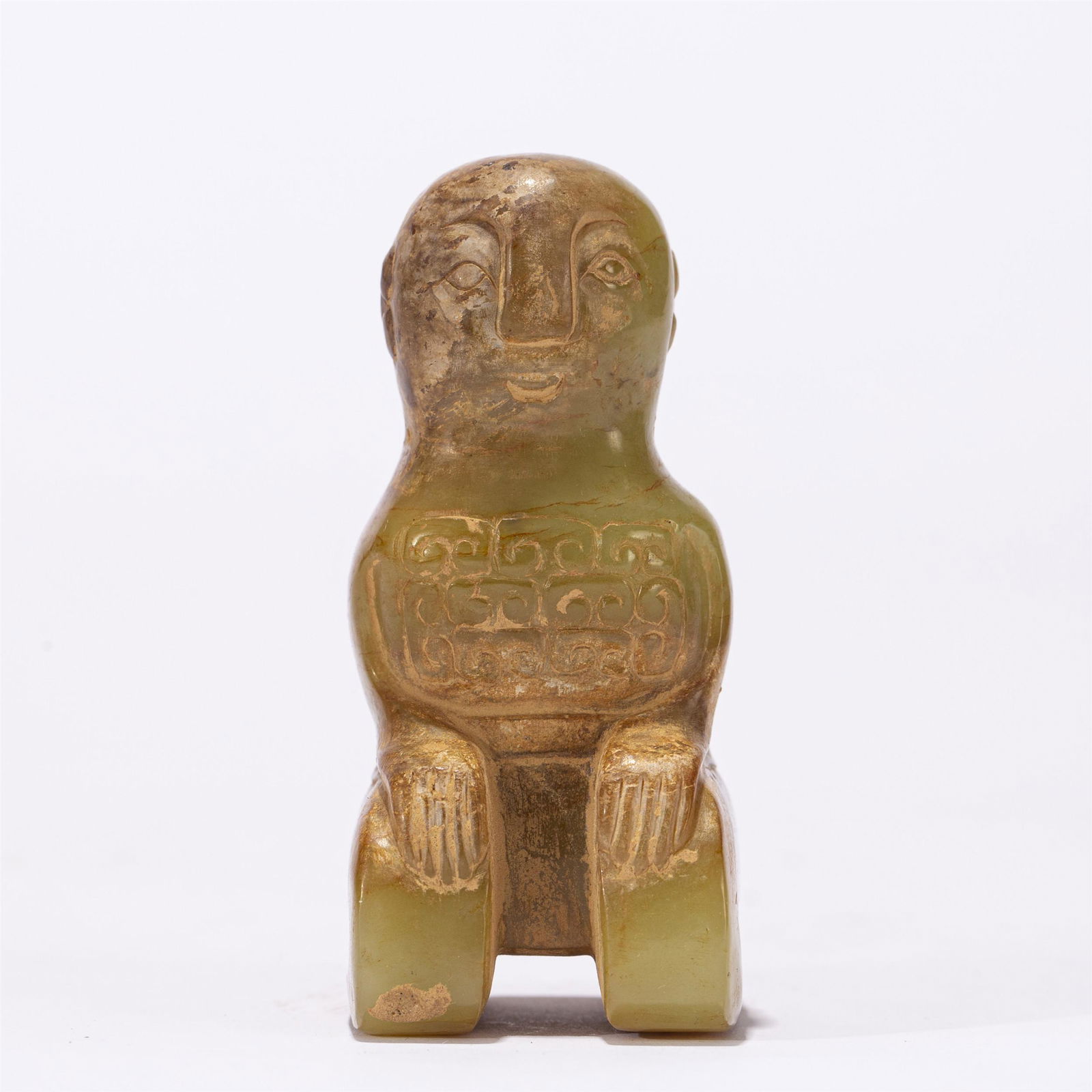 A CHINESE JADE FIGURE ORNAMENTS (1 of 9)