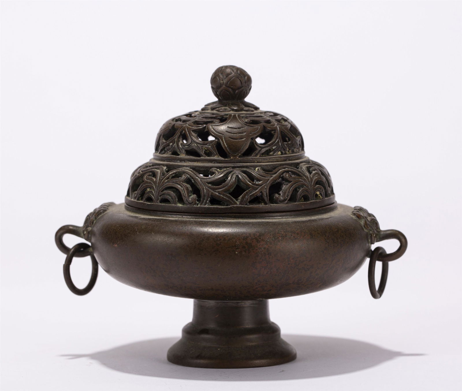 A CHINESE BRONZE INCENSE CAGE (1 of 9)
