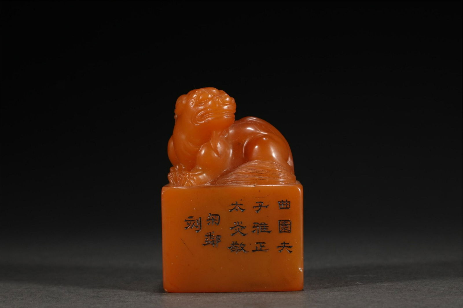 A CHINESE SOAPSTONE BEAST SEAL (1 of 9)