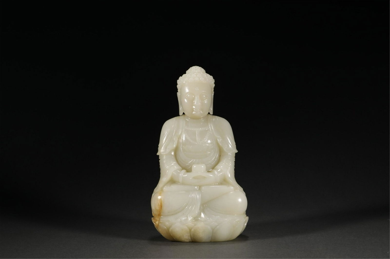 A CHINESE JADE FIGURE OF BUDDHA STATUE (1 of 9)