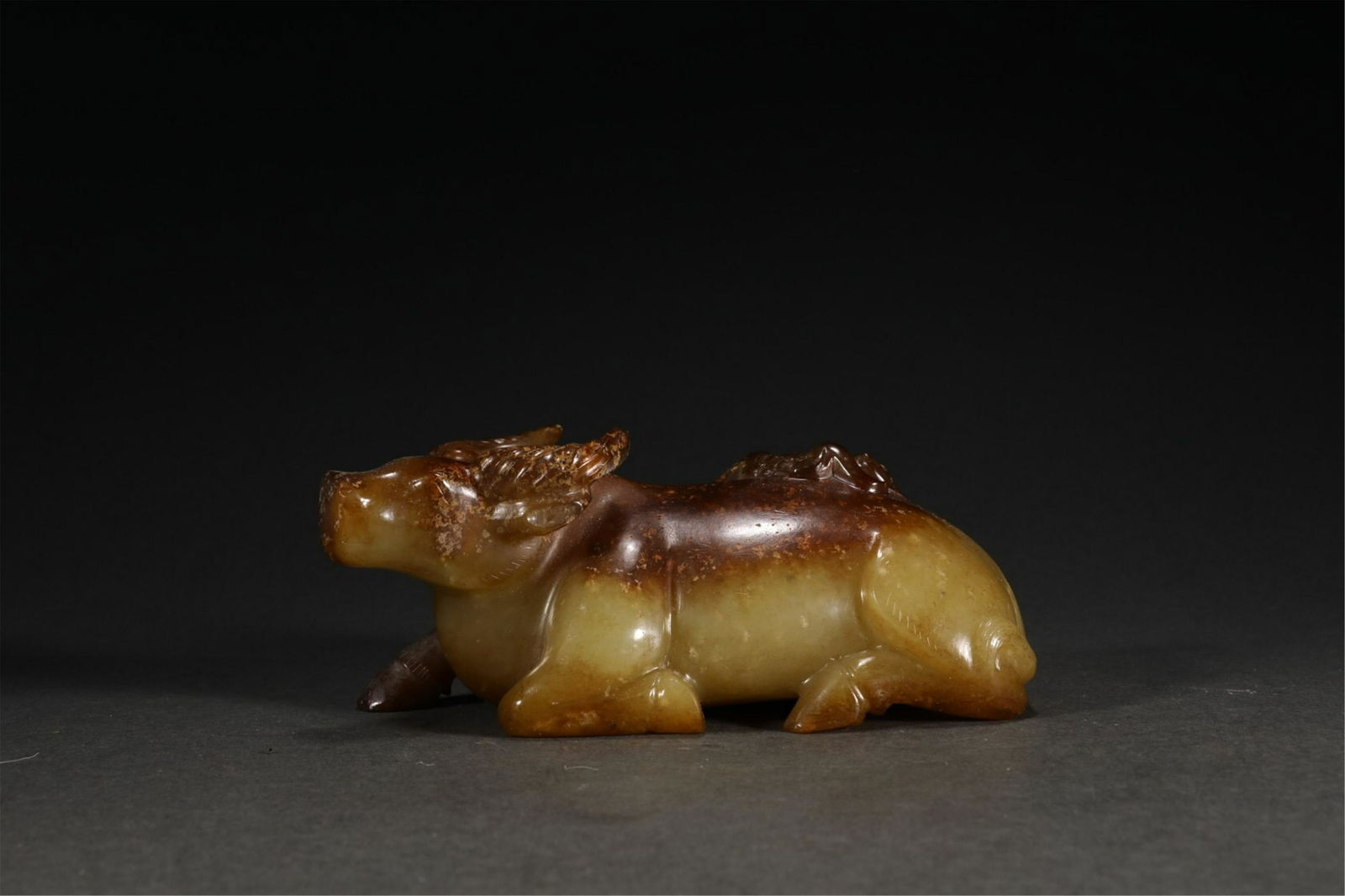A CHINESE JADE CATTLE ORNAMENTS (1 of 9)