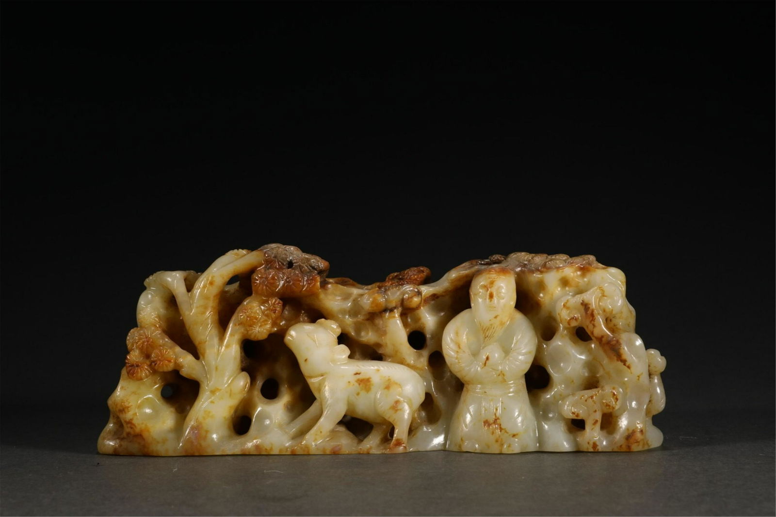 A CHINESE JADE FIGURE STORY ORNAMENTS (1 of 9)