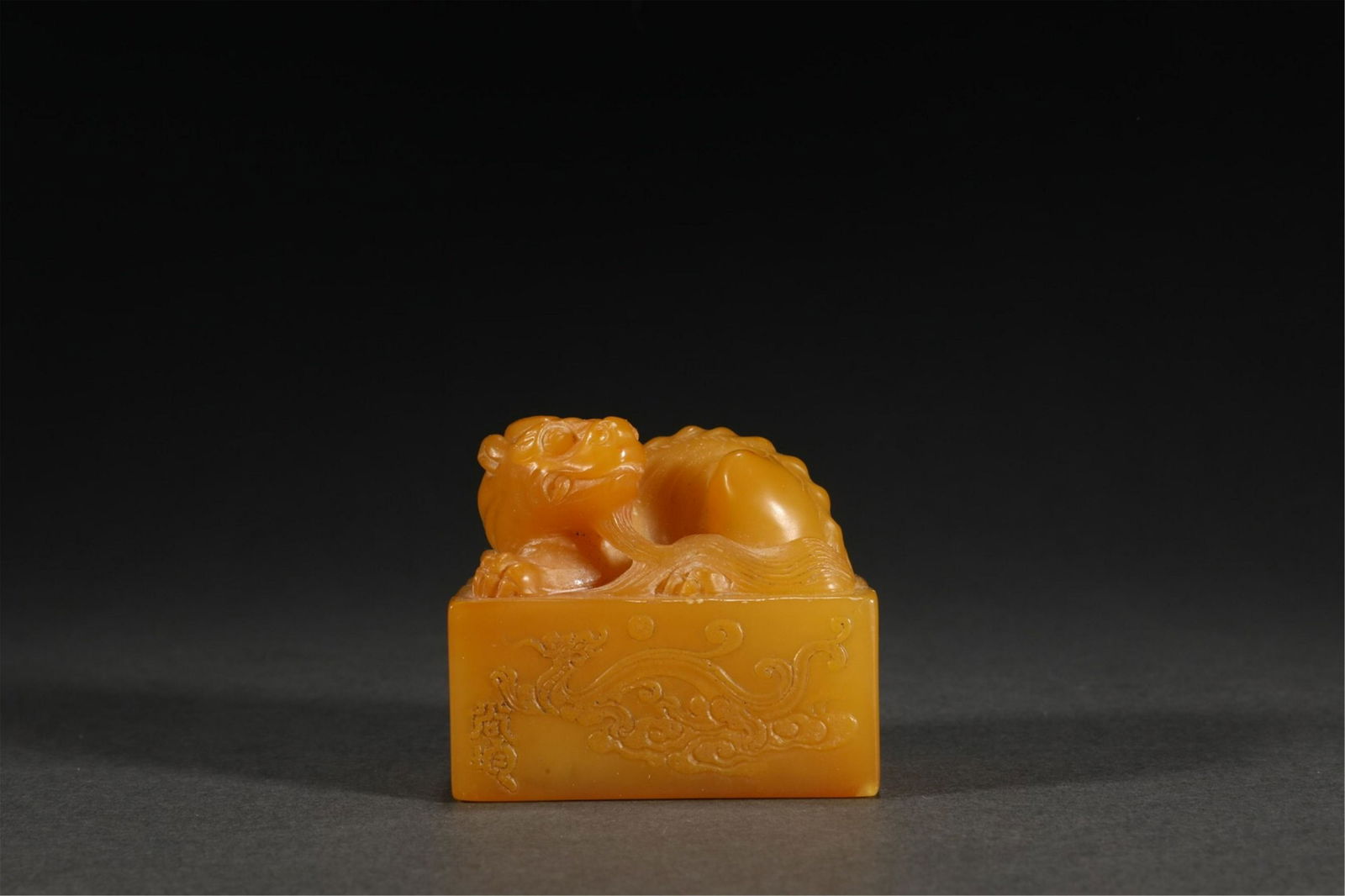 A CHINESE SOAPSTONE BEAST SEAL (1 of 9)