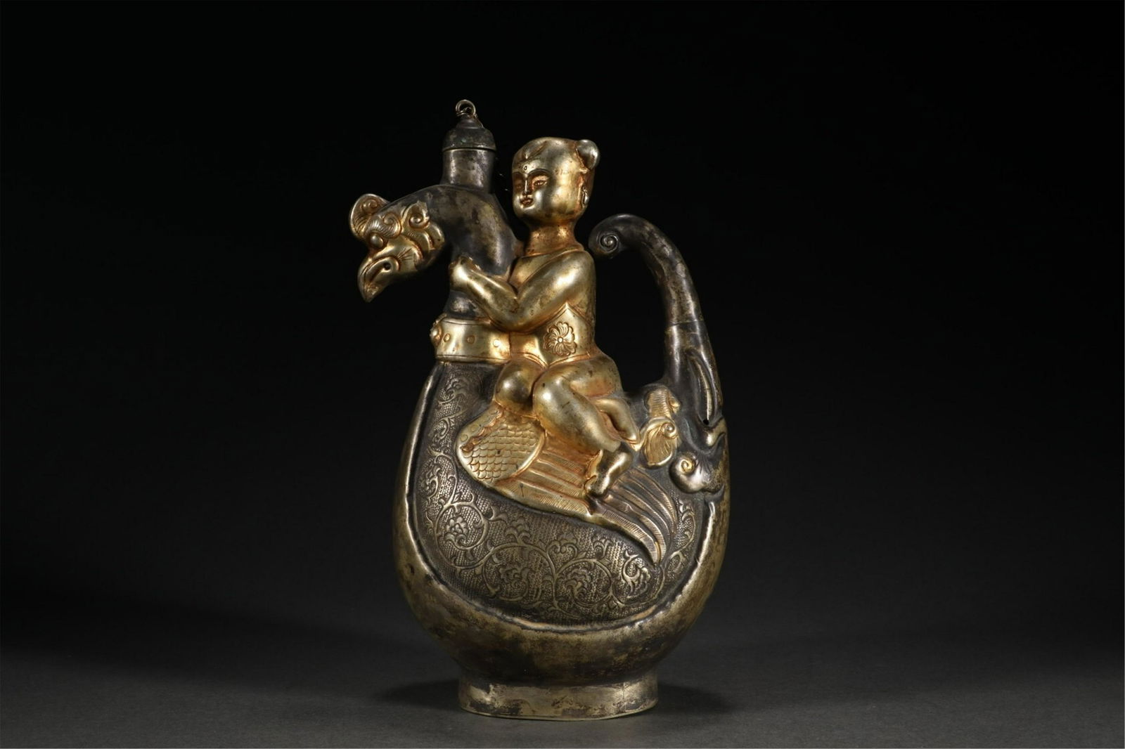 A CHINESE GILDING BOY EWER (1 of 9)