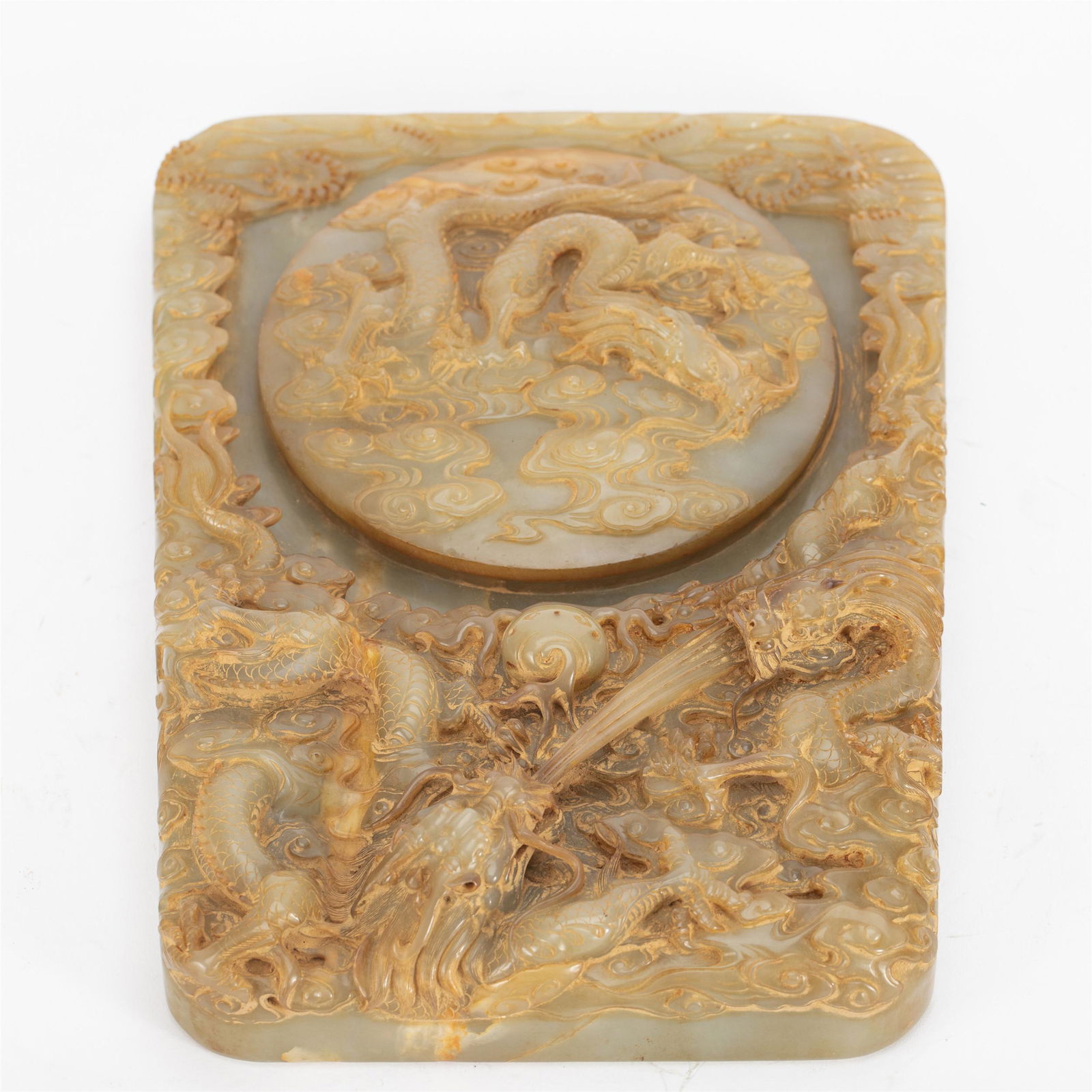 A CHINESE JADE INKSTONE (1 of 8)