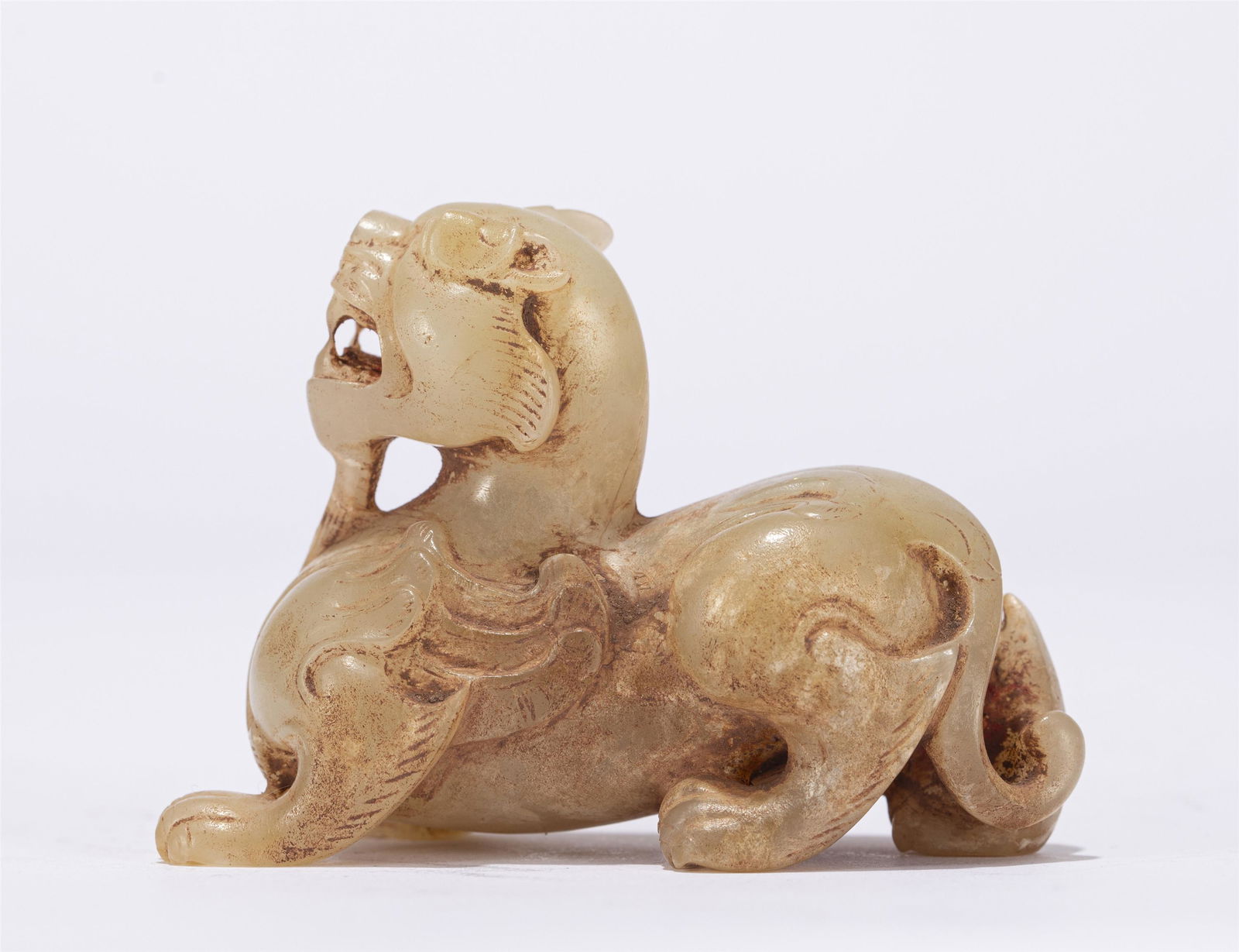 A CHINESE JADE BEAST ORNAMENTS (1 of 7)