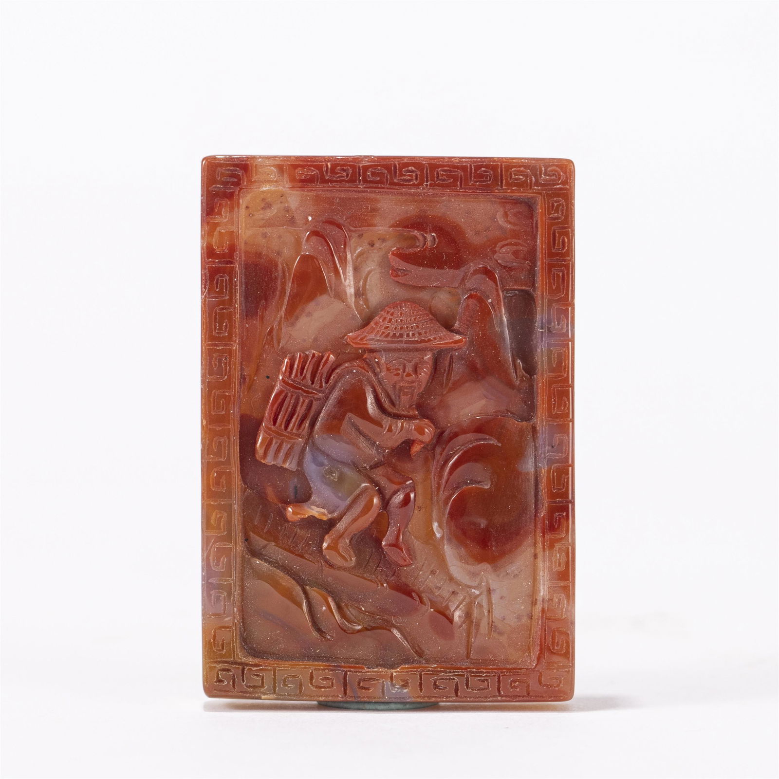 A CHINESE AGATE PLAQUE (1 of 10)