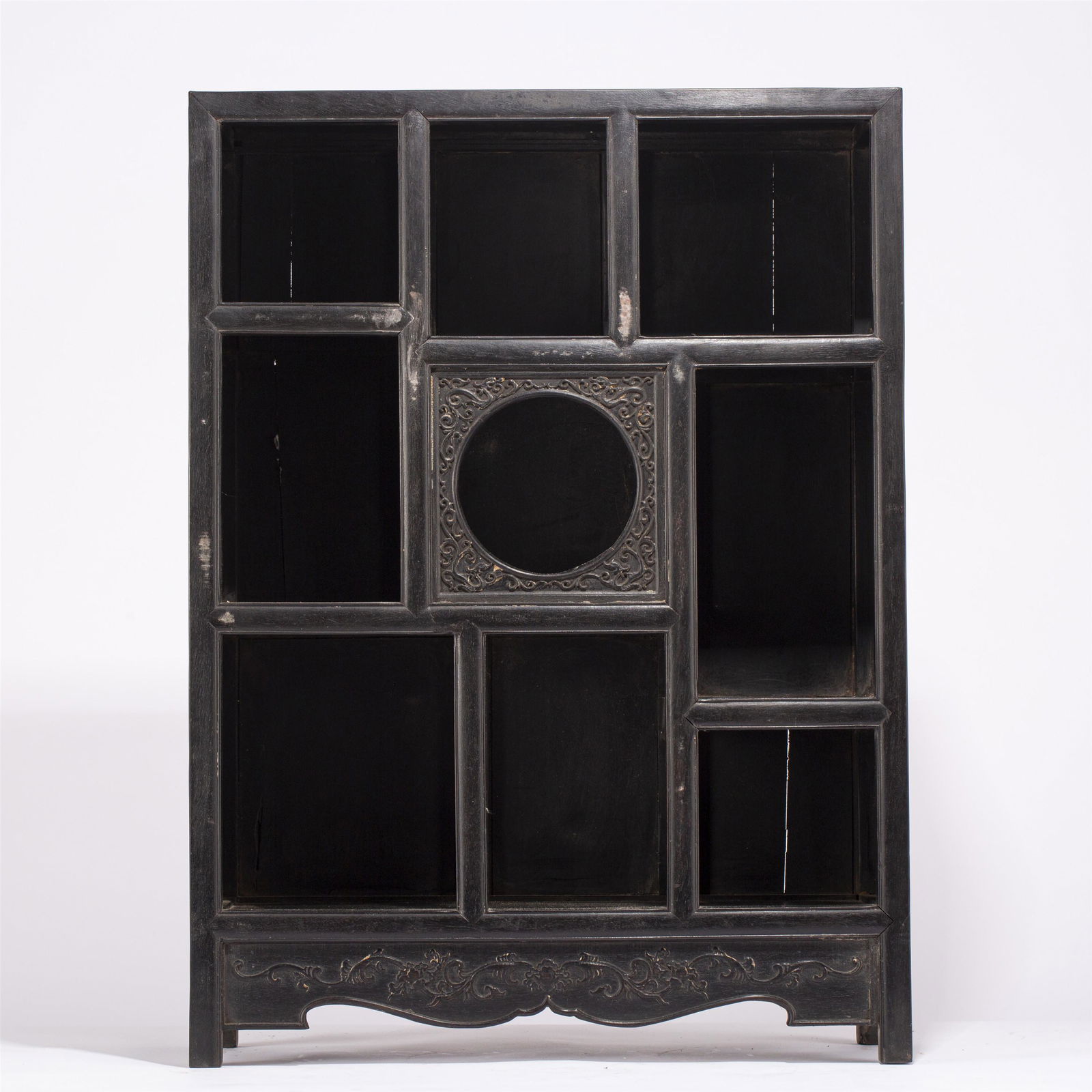 A CHINESE ZITAN WOODEN CABINET (1 of 11)