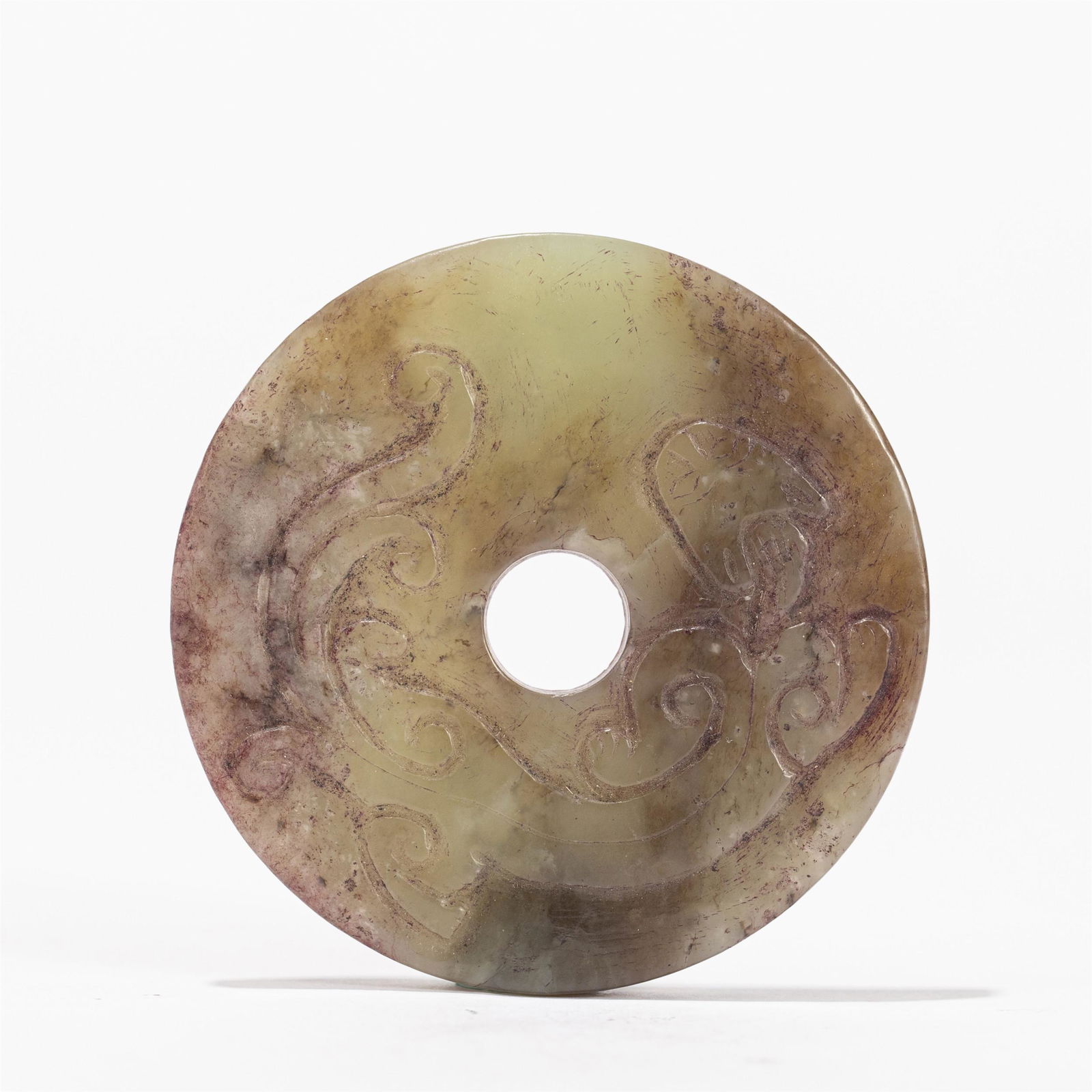 A CHINESE JADE BI ORNAMENTS (1 of 8)