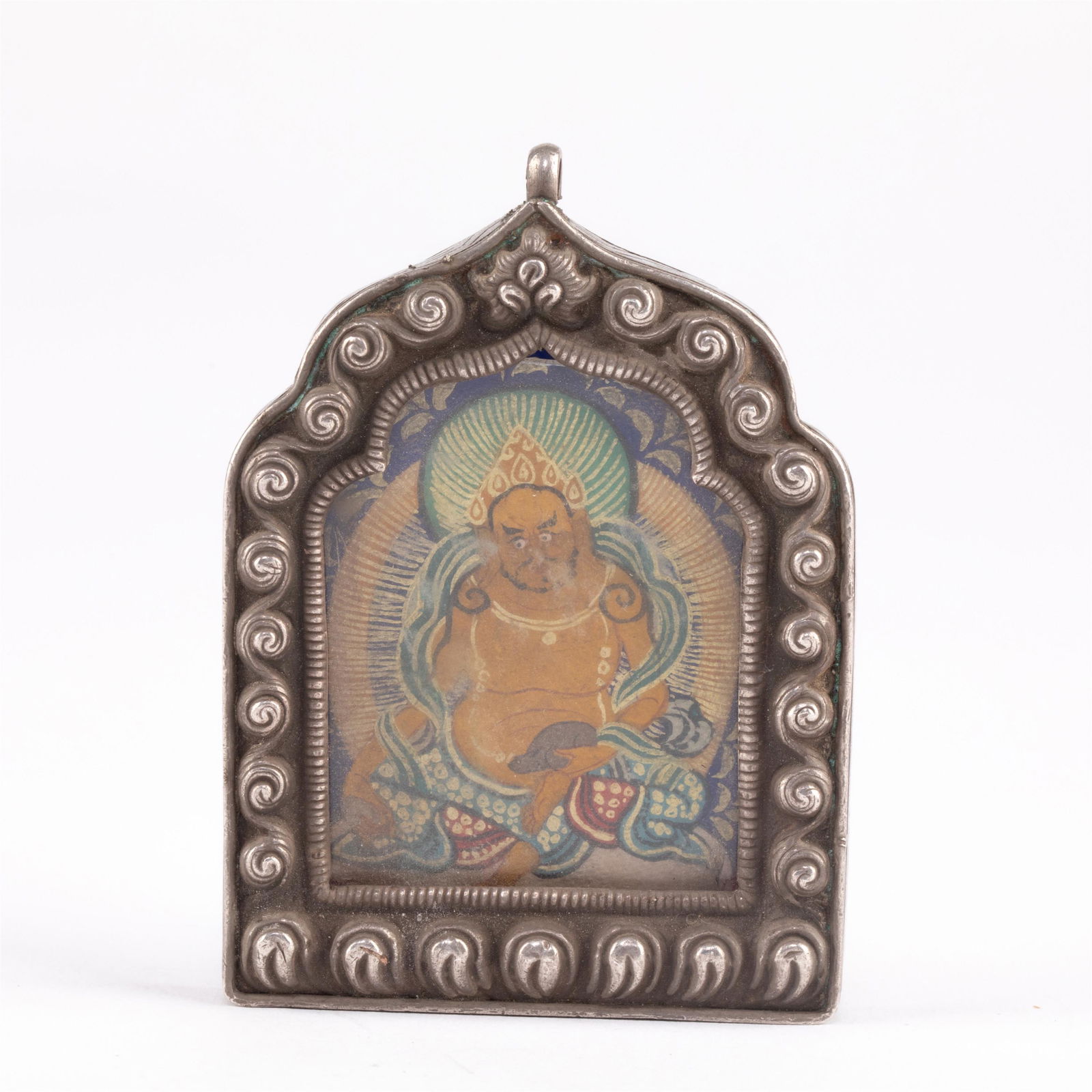 A CHINESE SILVER PLAQUE (1 of 8)