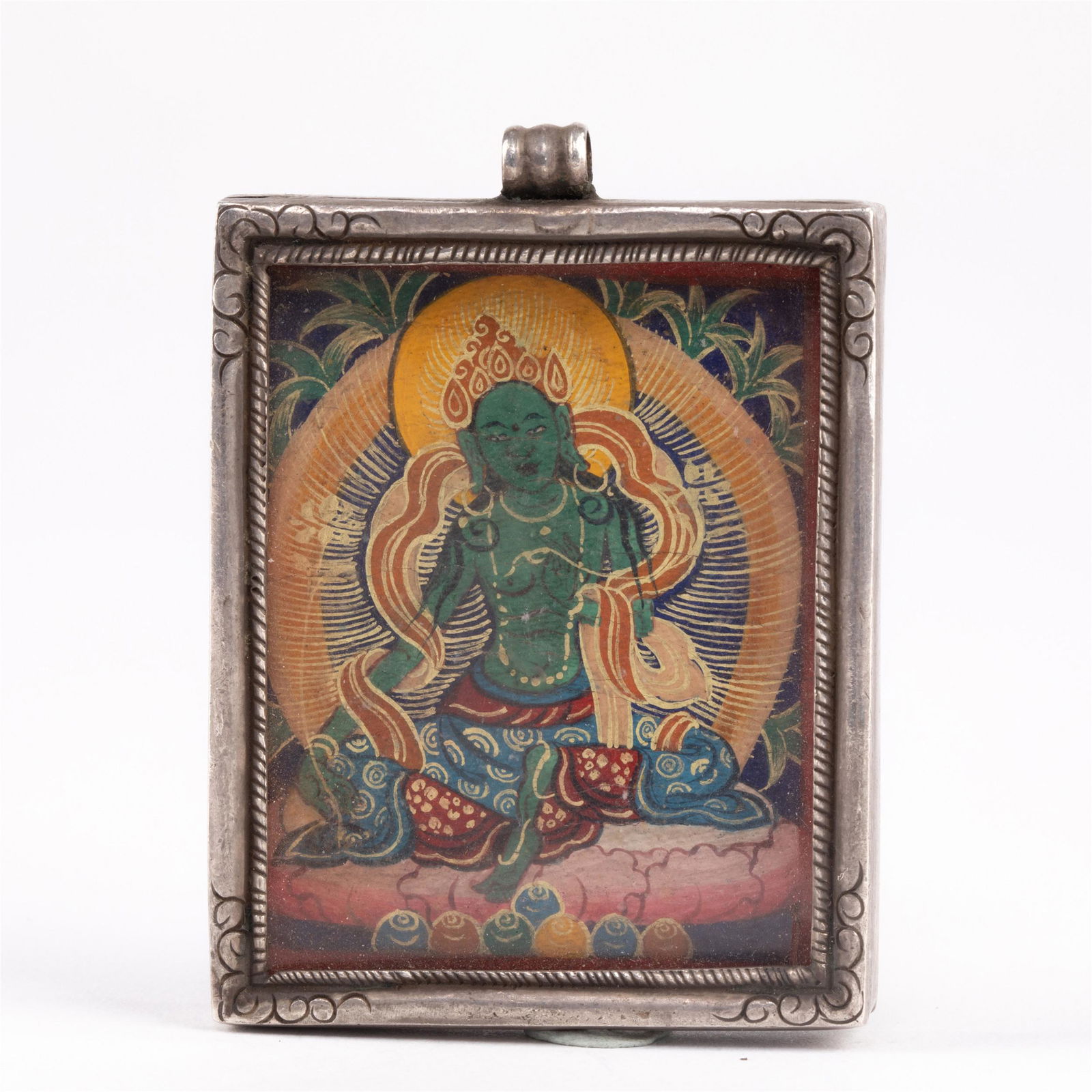 A CHINESE SILVER PLAQUE (1 of 10)