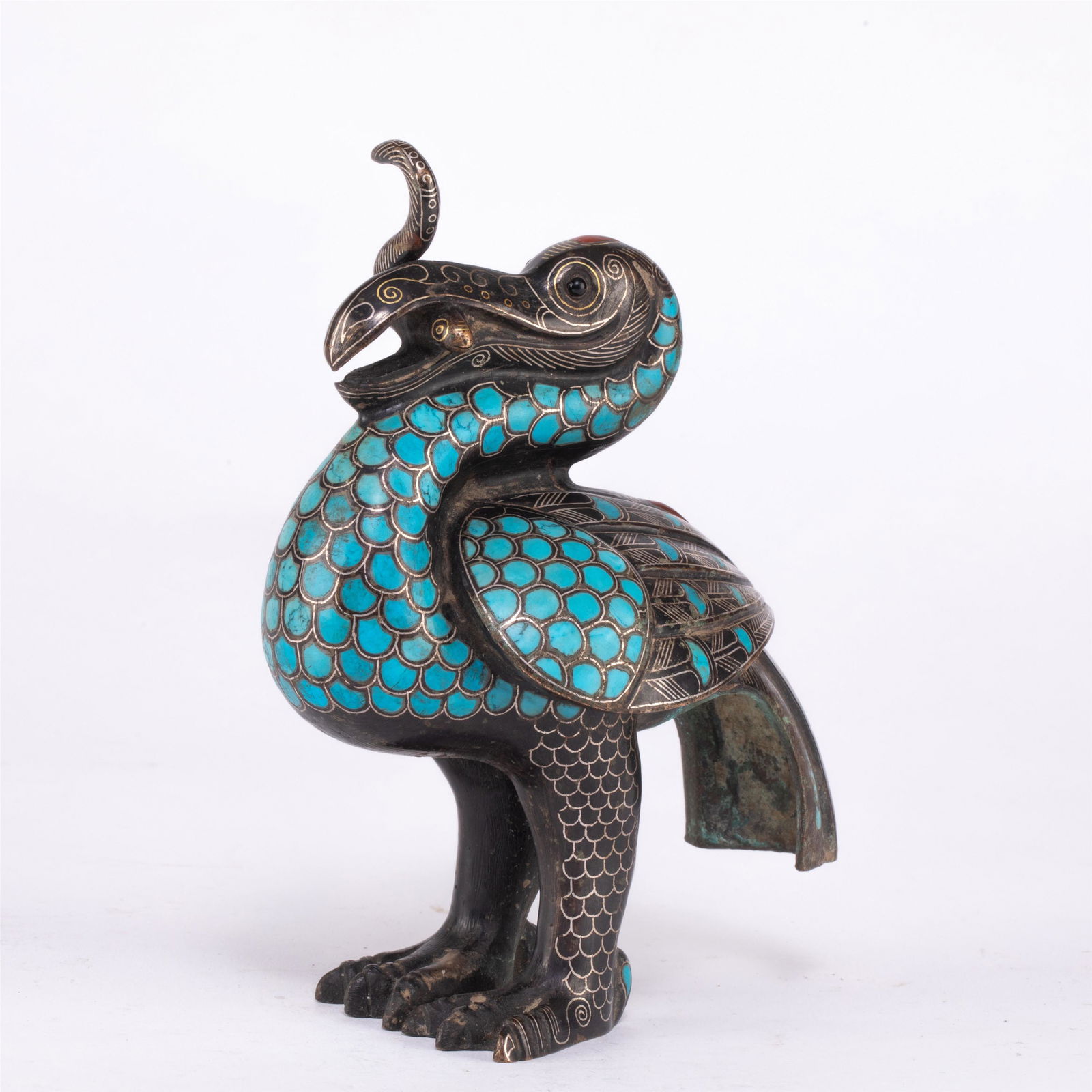 A CHINESE GILT SILVER ORNAMENTS (1 of 10)