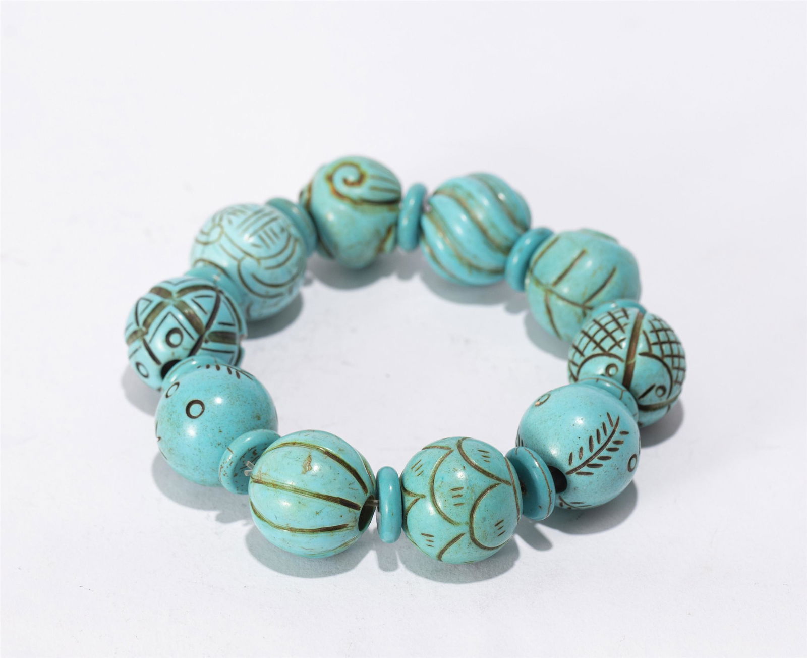A CHINESE TURQUOISE BRACELET (1 of 6)