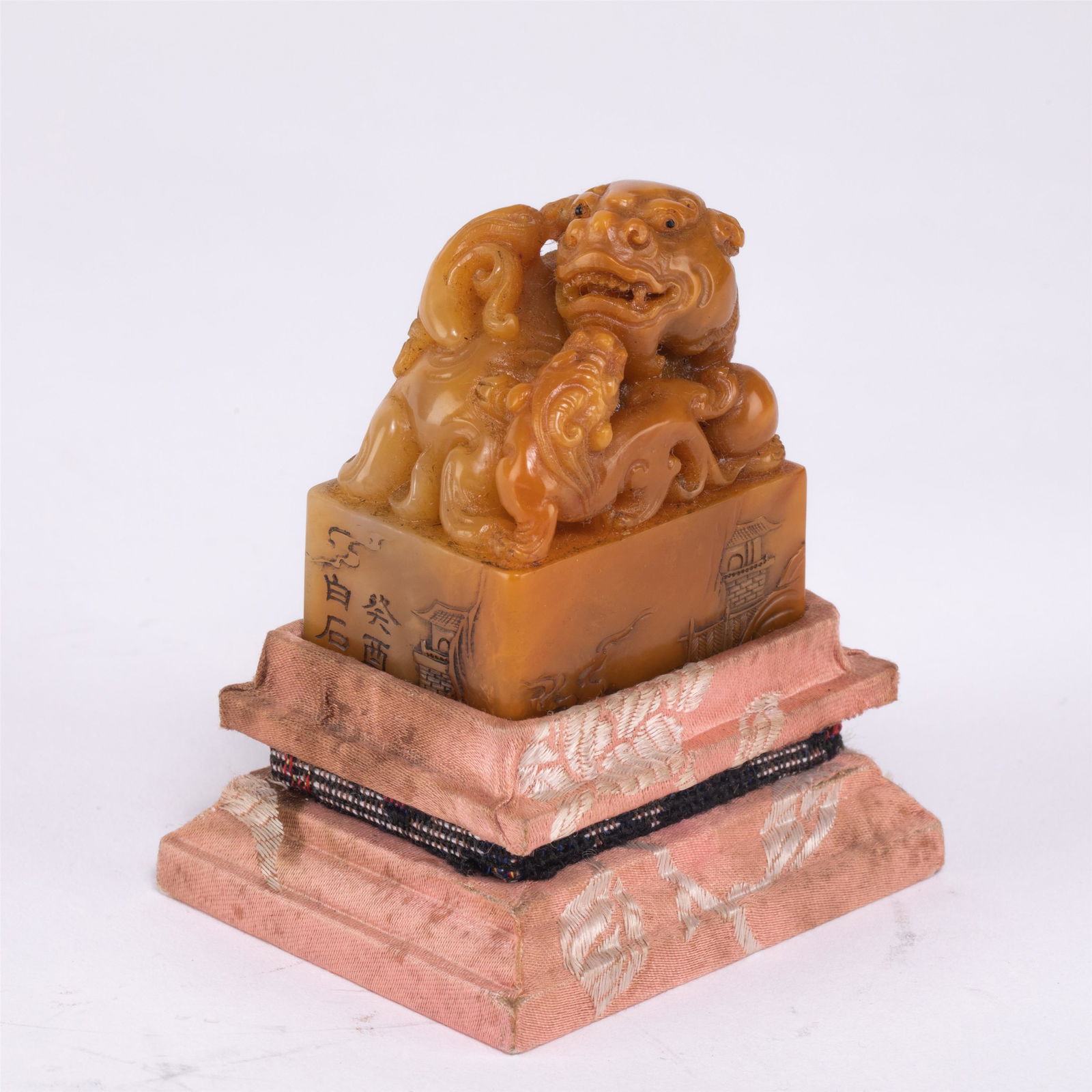 A CHINESE SOAP STONE SEAL (1 of 10)